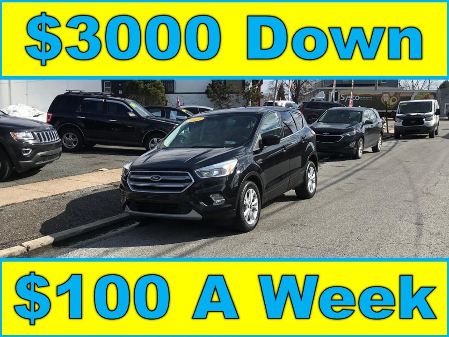 2017 Black /Black Ford Escape SE 4WD (1FMCU9G91HU) with an 2.0L L4 DOHC 16V engine, 6A transmission, located at 577 Chester Pike, Prospect Park, PA, 19076, (610) 237-1015, 39.886154, -75.302338 - 2017 Ford Escape SE: Only 120k miles, 4x4, backup camera, SUPER CLEAN, runs LIKE NEW! This vehicle comes inspected and has been given a bumper to bumper safety check. It is very clean, reliable, and well maintained. We offer a unique pay plan that is known for being the easiest and fastest financ - Photo#0