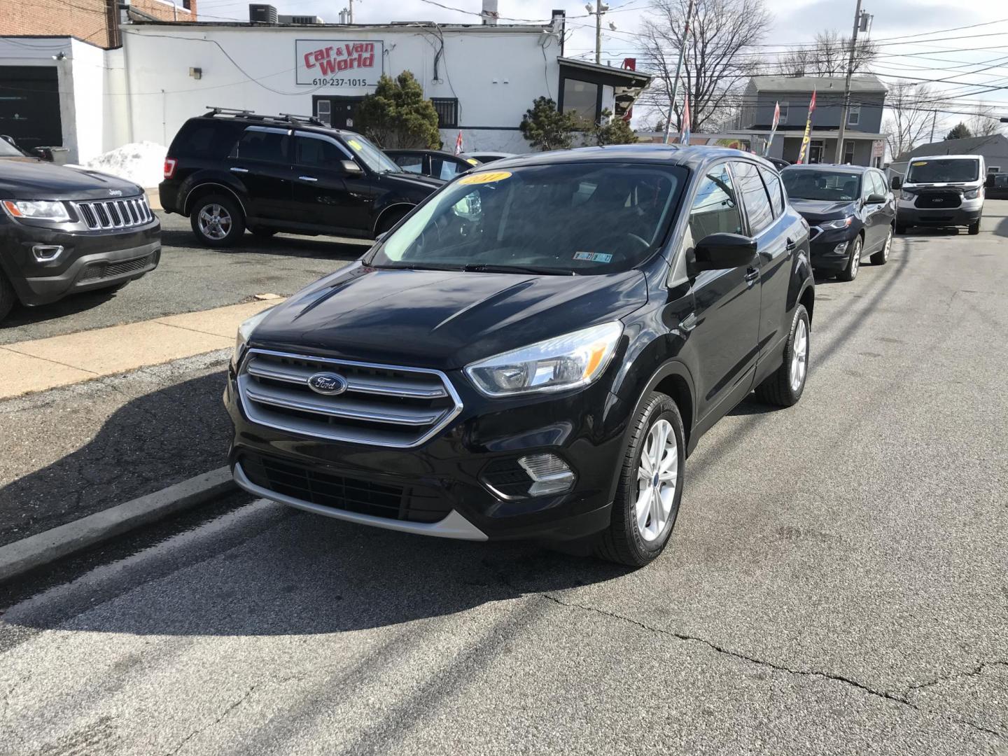 2017 Black /Black Ford Escape SE 4WD (1FMCU9G91HU) with an 2.0L L4 DOHC 16V engine, 6A transmission, located at 577 Chester Pike, Prospect Park, PA, 19076, (610) 237-1015, 39.886154, -75.302338 - 2017 Ford Escape SE: Only 120k miles, 4x4, backup camera, SUPER CLEAN, runs LIKE NEW! This vehicle comes inspected and has been given a bumper to bumper safety check. It is very clean, reliable, and well maintained. We offer a unique pay plan that is known for being the easiest and fastest financ - Photo#2