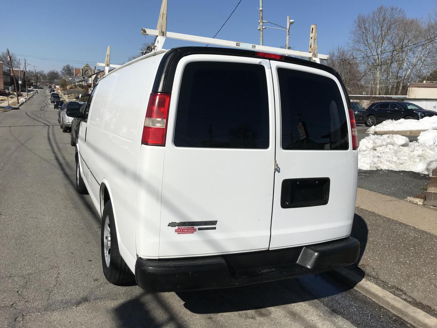 2012 White /Gray Chevrolet Express (1GCSGAFX2C1) with an 4.3 V6 engine, Automatic transmission, located at 577 Chester Pike, Prospect Park, PA, 19076, (610) 237-1015, 39.886154, -75.302338 - 2012 Chevrolet Express 1500 Cargo Van: Only 92k miles, shelving, new PA inspection, runs LIKE NEW! This vehicle comes inspected and has been given a bumper to bumper safety check. It is very clean, reliable, and well maintained. We offer a unique pay plan that is known for being the easiest and f - Photo#5