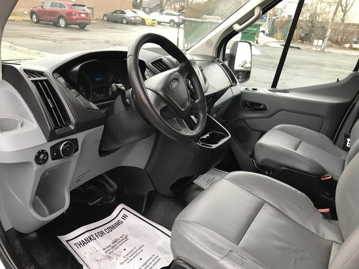 2016 White /Gray Ford Transit 250 Van Med. Roof w/Sliding Pass. 130-in. WB (1FTYR1CM9GK) with an 3.7L V6 DOHC 24V engine, 6A transmission, located at 577 Chester Pike, Prospect Park, PA, 19076, (610) 237-1015, 39.886154, -75.302338 - 2016 Ford Transit 250 Medium Roof: Has multiple pieces of shelving, backup camera, new PA inspection, FLEET MAINTAINED! This vehicle comes inspected and has been given a bumper to bumper safety check. It is very clean, reliable, and well maintained. We offer a unique pay plan that is known for be - Photo#7