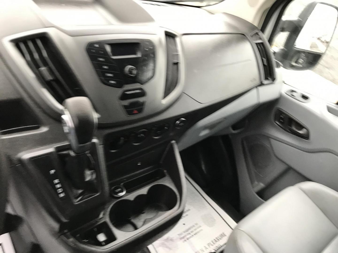 2016 White /Gray Ford Transit 250 Van Med. Roof w/Sliding Pass. 130-in. WB (1FTYR1CM9GK) with an 3.7L V6 DOHC 24V engine, 6A transmission, located at 577 Chester Pike, Prospect Park, PA, 19076, (610) 237-1015, 39.886154, -75.302338 - 2016 Ford Transit 250 Medium Roof: Has multiple pieces of shelving, backup camera, new PA inspection, FLEET MAINTAINED! This vehicle comes inspected and has been given a bumper to bumper safety check. It is very clean, reliable, and well maintained. We offer a unique pay plan that is known for be - Photo#13