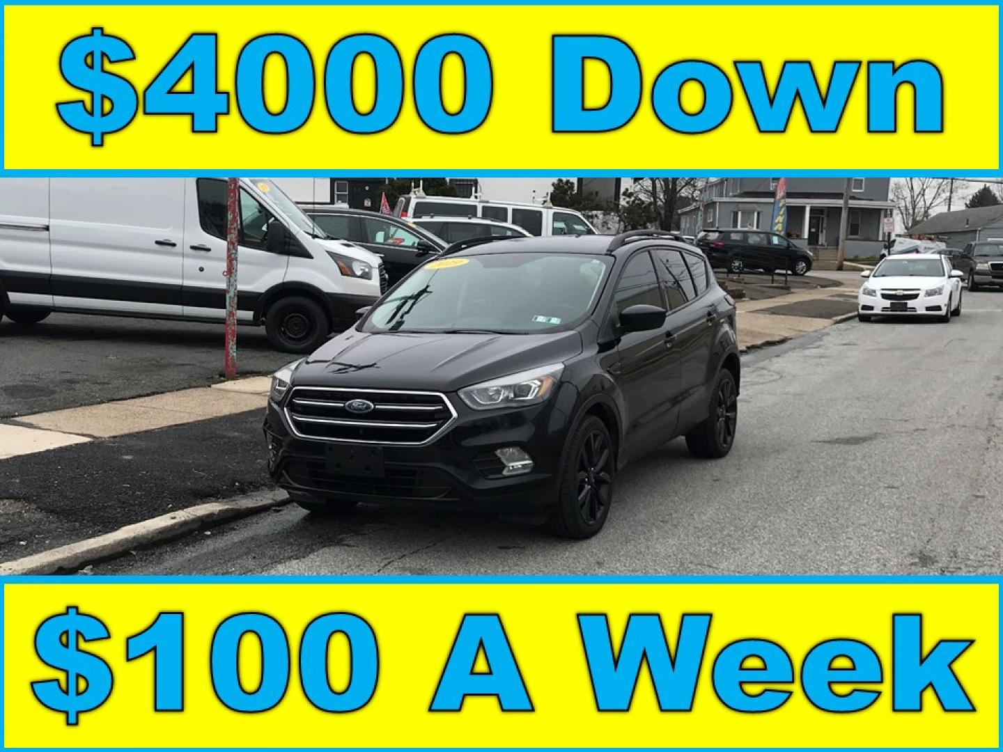 2019 Black /Black Ford Escape SE 4WD (1FMCU9GD9KU) with an 1.5L L4 DOHC 16V engine, 6A transmission, located at 577 Chester Pike, Prospect Park, PA, 19076, (610) 237-1015, 39.886154, -75.302338 - Photo#0