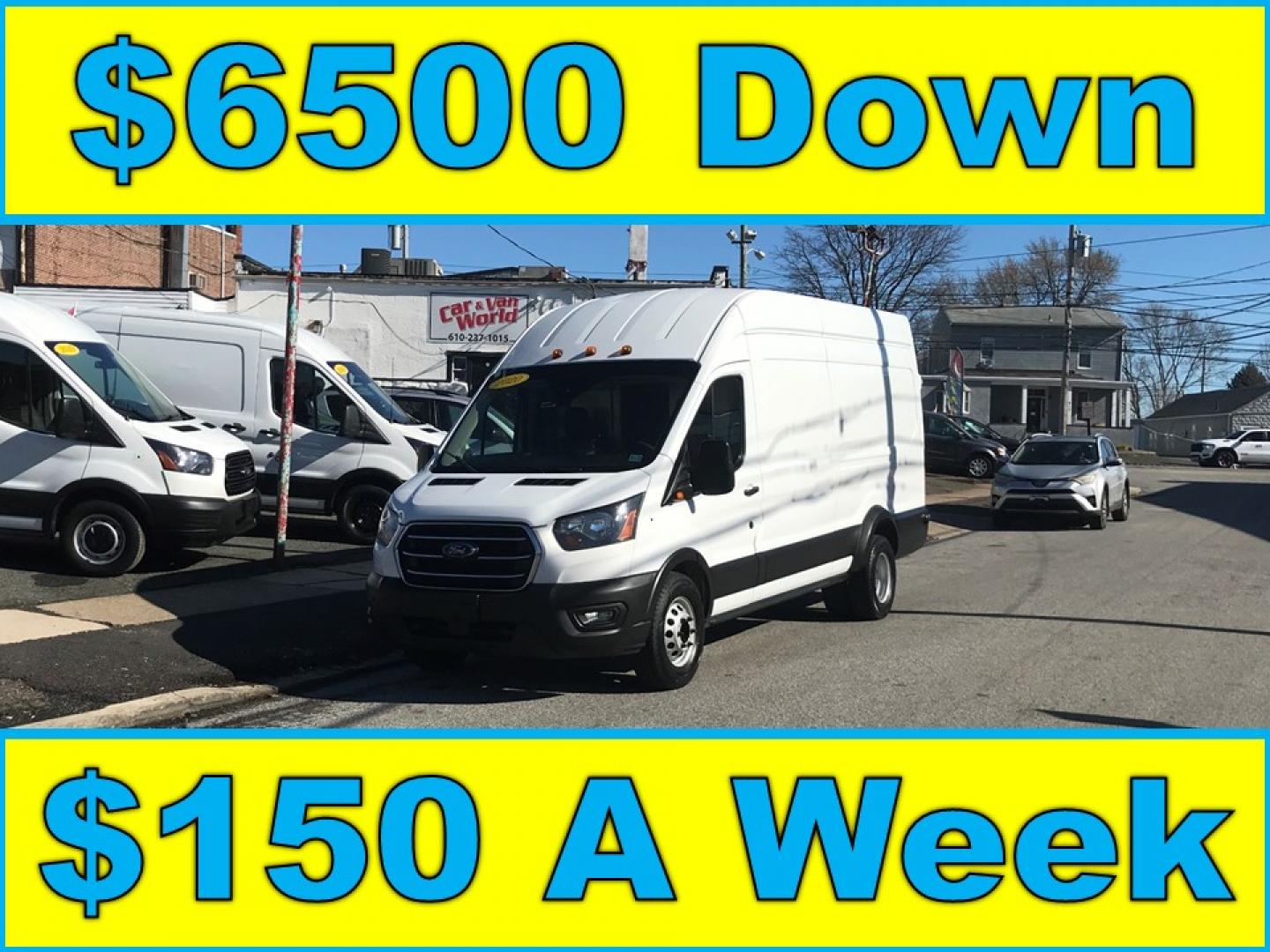 2020 White /Gray Ford Transit 350 (1FTBF4U85LK) with an 3.5 V6 engine, Automatic transmission, located at 577 Chester Pike, Prospect Park, PA, 19076, (610) 237-1015, 39.886154, -75.302338 - Photo#0