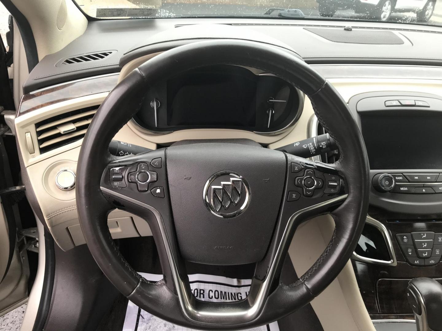 2015 Gold /Tan Buick LaCrosse Leather Package (1G4GB5G30FF) with an 3.6L V6 DOHC 24V FFV engine, 6-Speed Automatic transmission, located at 577 Chester Pike, Prospect Park, PA, 19076, (610) 237-1015, 39.886154, -75.302338 - Photo#11