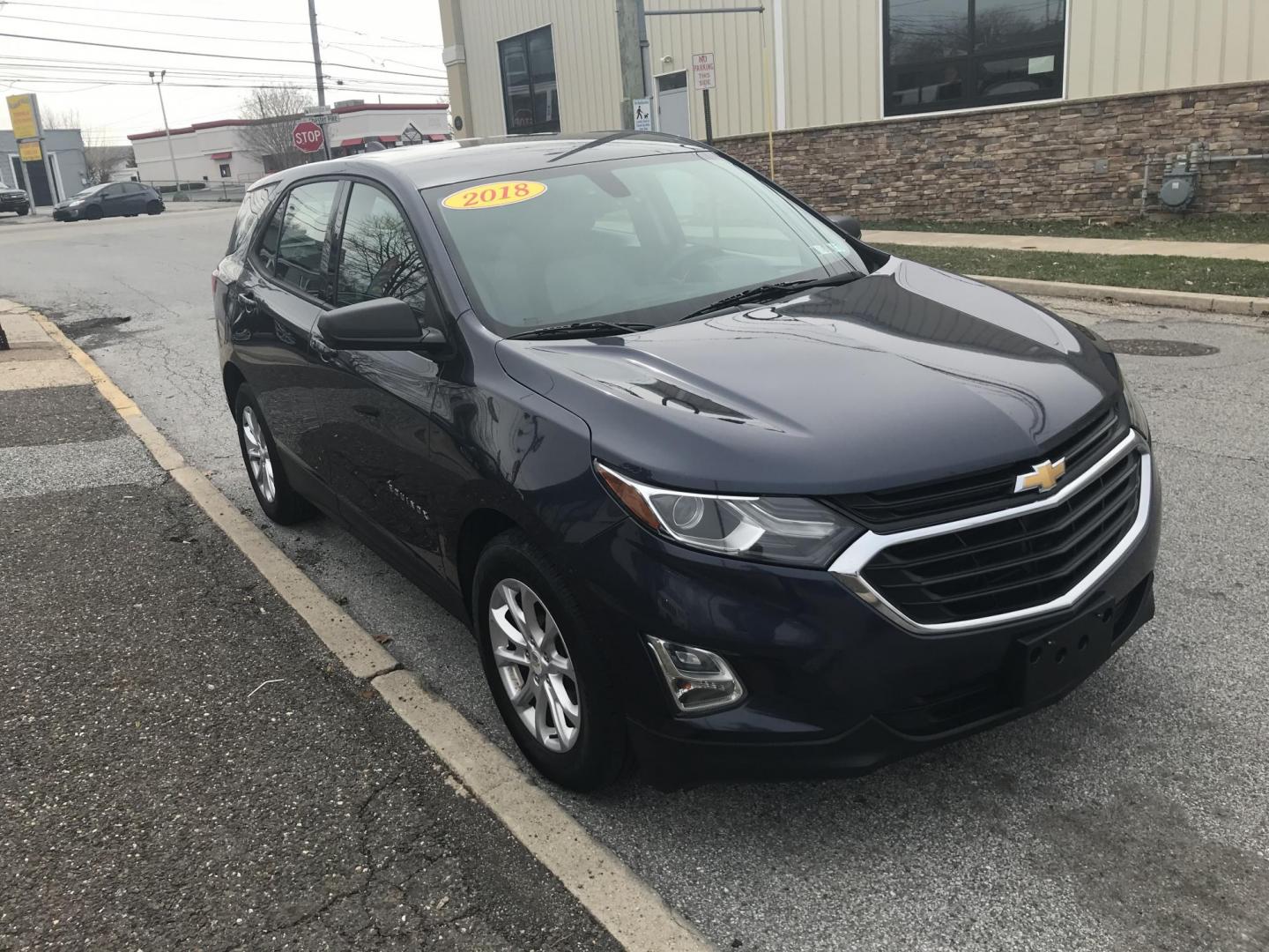2018 Blue /Gray Chevrolet Equinox LS (3GNAXHEV2JS) with an 1.5L L4 DIR DOHC 16V TURBO engine, 6A transmission, located at 577 Chester Pike, Prospect Park, PA, 19076, (610) 237-1015, 39.886154, -75.302338 - 2018 Chevrolet Equinox LS: Backup camera, new PA inspection, SUPER CLEAN, runs LIKE NEW! This vehicle comes inspected and has been given a bumper to bumper safety check. It is very clean, reliable, and well maintained. We offer a unique pay plan that is known for being the easiest and fastest fin - Photo#3
