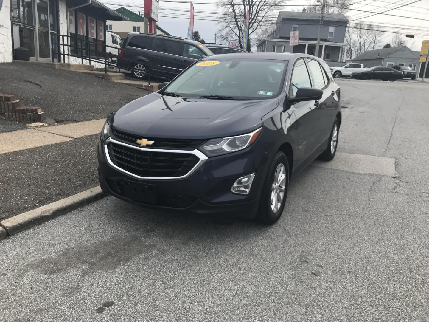 2018 Blue /Gray Chevrolet Equinox LS (3GNAXHEV2JS) with an 1.5L L4 DIR DOHC 16V TURBO engine, 6A transmission, located at 577 Chester Pike, Prospect Park, PA, 19076, (610) 237-1015, 39.886154, -75.302338 - 2018 Chevrolet Equinox LS: Backup camera, new PA inspection, SUPER CLEAN, runs LIKE NEW! This vehicle comes inspected and has been given a bumper to bumper safety check. It is very clean, reliable, and well maintained. We offer a unique pay plan that is known for being the easiest and fastest fin - Photo#2