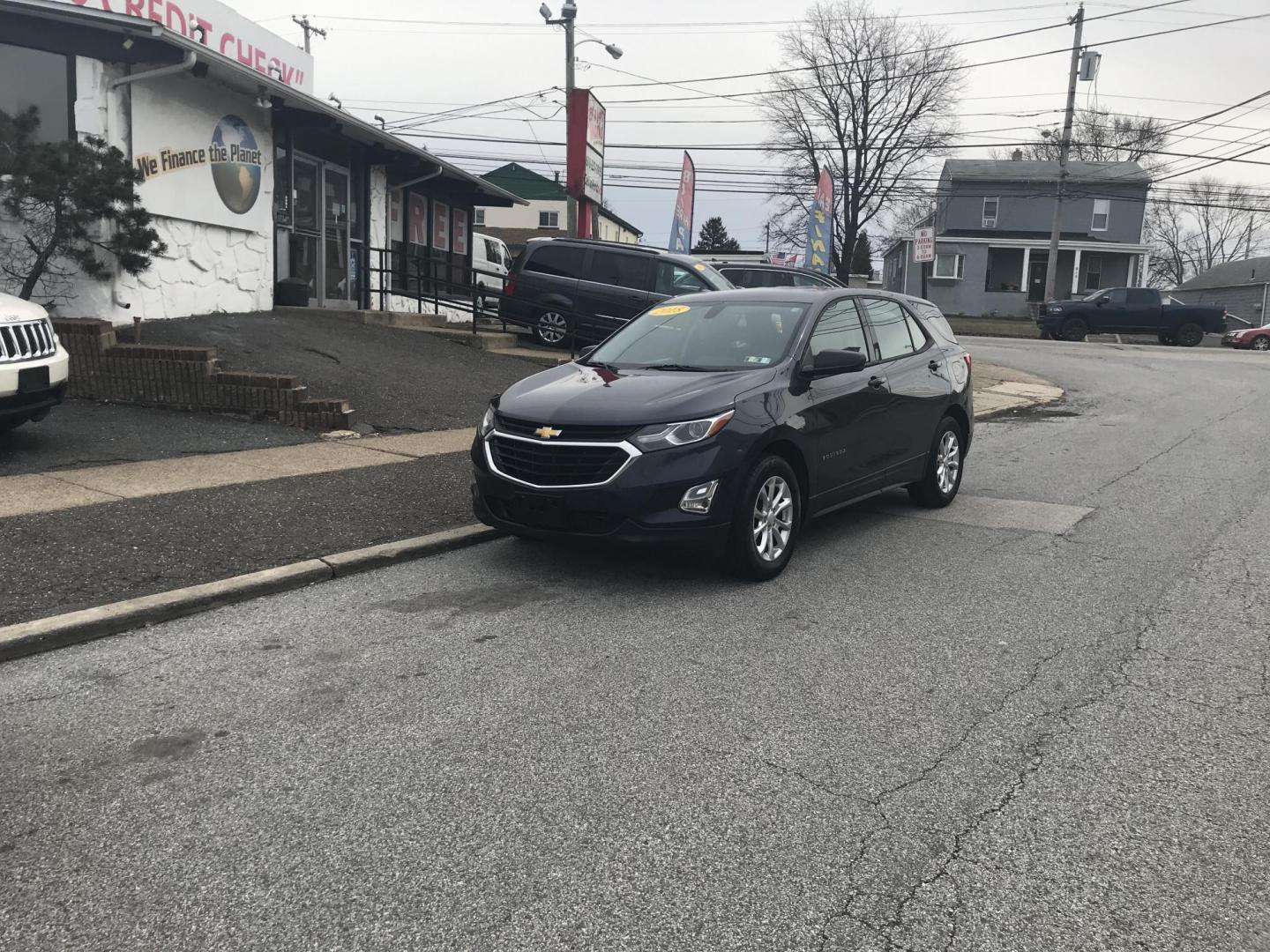 2018 Blue /Gray Chevrolet Equinox LS (3GNAXHEV2JS) with an 1.5L L4 DIR DOHC 16V TURBO engine, 6A transmission, located at 577 Chester Pike, Prospect Park, PA, 19076, (610) 237-1015, 39.886154, -75.302338 - 2018 Chevrolet Equinox LS: Backup camera, new PA inspection, SUPER CLEAN, runs LIKE NEW! This vehicle comes inspected and has been given a bumper to bumper safety check. It is very clean, reliable, and well maintained. We offer a unique pay plan that is known for being the easiest and fastest fin - Photo#1
