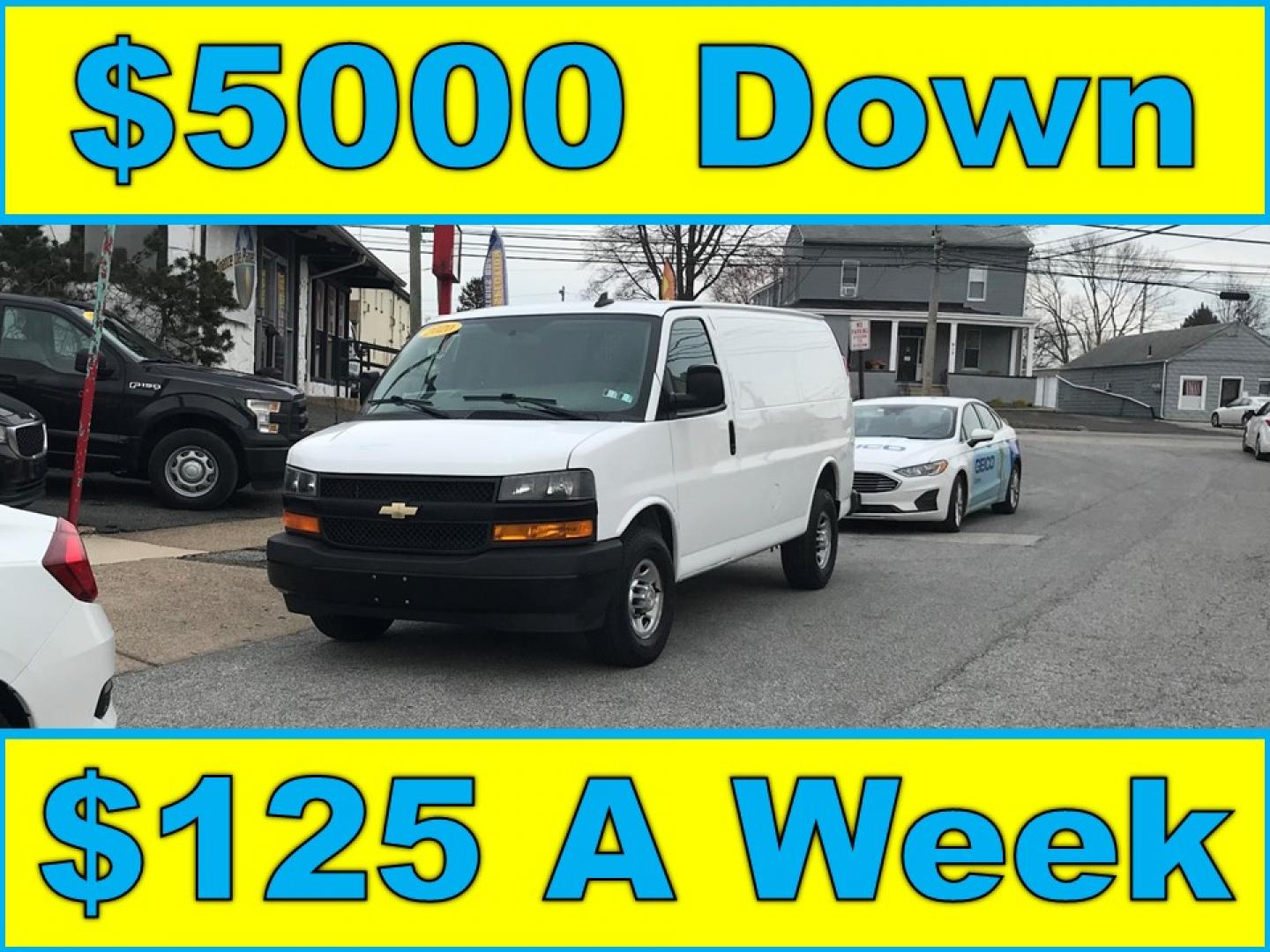 2020 White /Gray Chevrolet Express 2500 Cargo (1GCWGAFG0L1) with an 6.0L V8 OHV 16V FFV engine, 6A transmission, located at 577 Chester Pike, Prospect Park, PA, 19076, (610) 237-1015, 39.886154, -75.302338 - 2020 Chevrolet Express 2500: Backup camera, new PA inspection, SUPER CLEAN, FLEET MAINTAINED! This vehicle comes inspected and has been given a bumper to bumper safety check. It is very clean, reliable, and well maintained. We offer a unique pay plan that is known for being the easiest and fastes - Photo#0