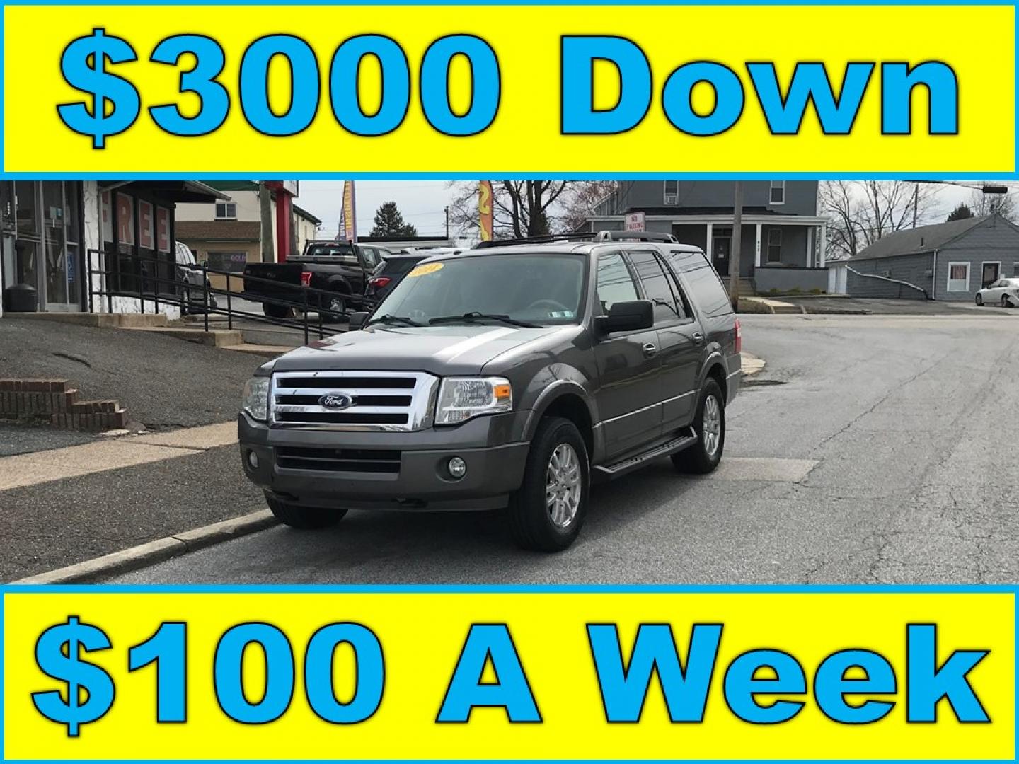 2014 Gray /Beige Ford Expedition XLT 4WD (1FMJU1J52EE) with an 5.4L V8 SOHC 16V FFV engine, 6-Speed Automatic transmission, located at 577 Chester Pike, Prospect Park, PA, 19076, (610) 237-1015, 39.886154, -75.302338 - Photo#0