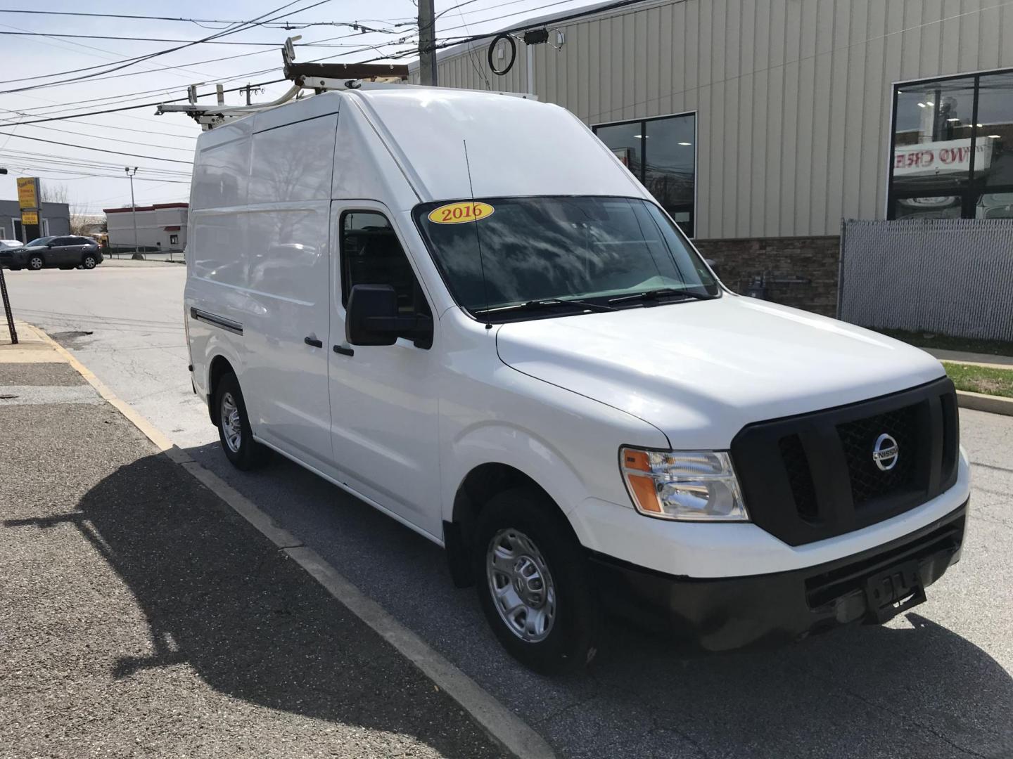 2016 White /Gray Nissan NV Cargo 2500 HD S V6 High Roof (1N6BF0LY5GN) with an 4.0L V6 engine, 5A transmission, located at 577 Chester Pike, Prospect Park, PA, 19076, (610) 237-1015, 39.886154, -75.302338 - 2016 Nissan NV 2500 High Roof: Only 123k miles, ladder racks, shelving, partition, new PA inspection, FLEET MAINTAINED! This vehicle comes inspected and has been given a bumper to bumper safety check. It is very clean, reliable, and well maintained. We offer a unique pay plan that is known for be - Photo#3
