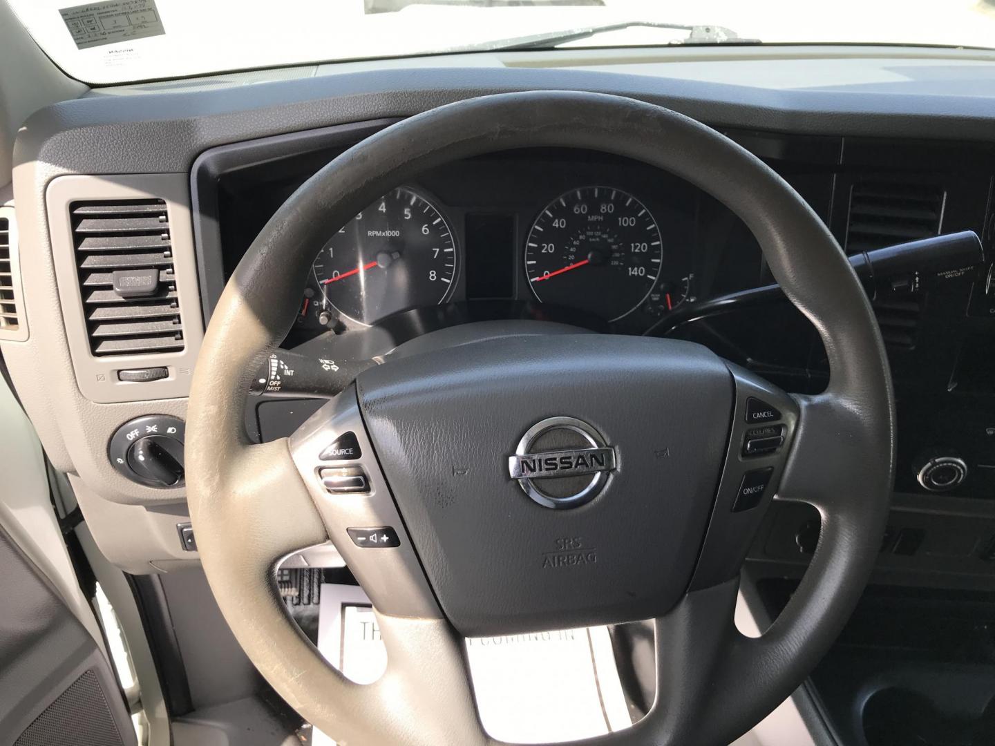 2016 White /Gray Nissan NV Cargo 2500 HD S V6 High Roof (1N6BF0LY5GN) with an 4.0L V6 engine, 5A transmission, located at 577 Chester Pike, Prospect Park, PA, 19076, (610) 237-1015, 39.886154, -75.302338 - 2016 Nissan NV 2500 High Roof: Only 123k miles, ladder racks, shelving, partition, new PA inspection, FLEET MAINTAINED! This vehicle comes inspected and has been given a bumper to bumper safety check. It is very clean, reliable, and well maintained. We offer a unique pay plan that is known for be - Photo#12