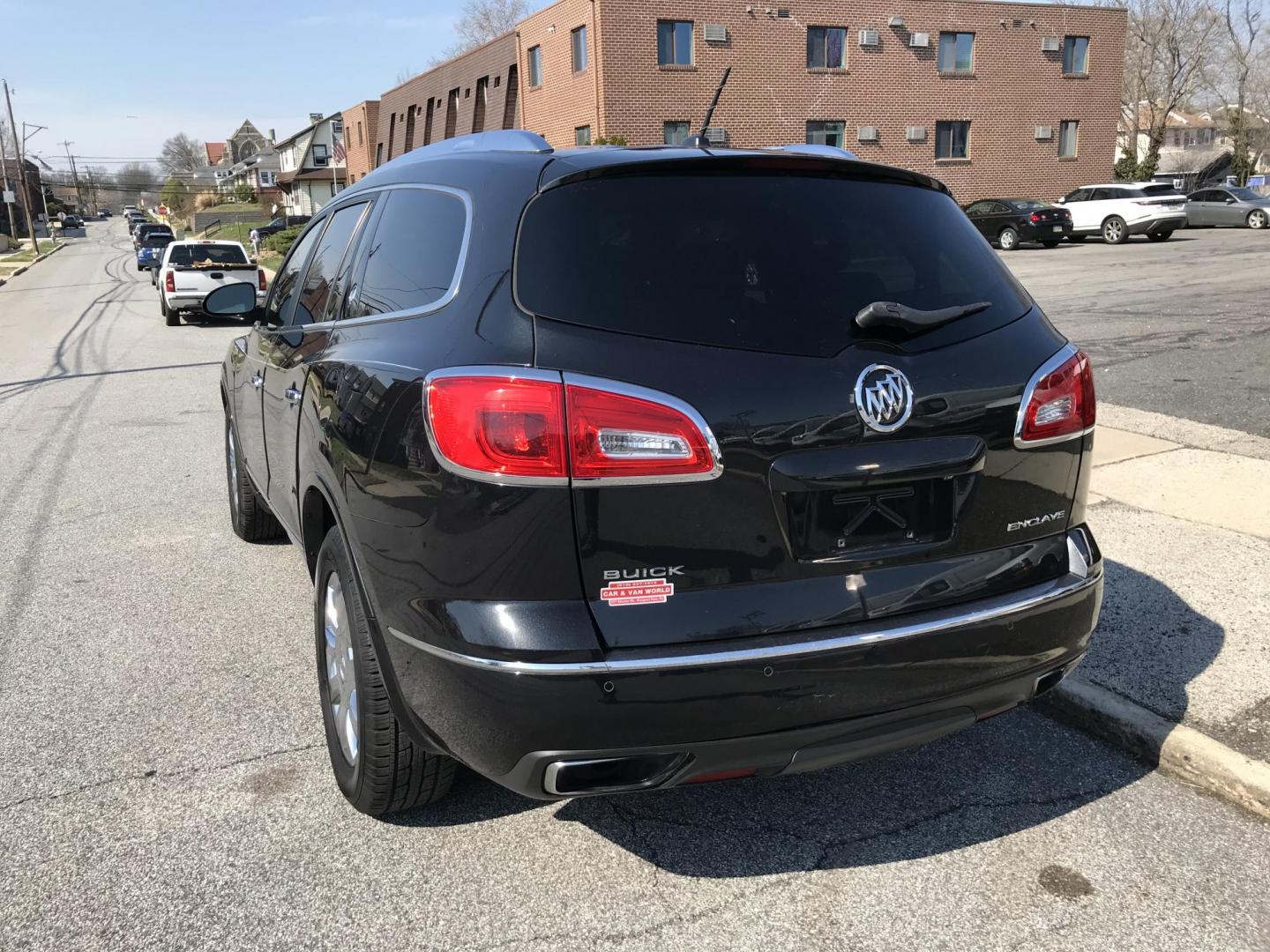2014 Black /Black Buick Enclave Leather (5GAKRBKDXEJ) with an 3.6L V6 DOHC 24V engine, 6-Speed Automatic Overdrive transmission, located at 577 Chester Pike, Prospect Park, PA, 19076, (610) 237-1015, 39.886154, -75.302338 - 2014 Buick Enclave: Dual sunroofs, 3rd row seating, backup camera, new PA inspection, runs LIKE NEW! This vehicle comes inspected and has been given a bumper to bumper safety check. It is very clean, reliable, and well maintained. We offer a unique pay plan that is known for being the easiest and - Photo#5