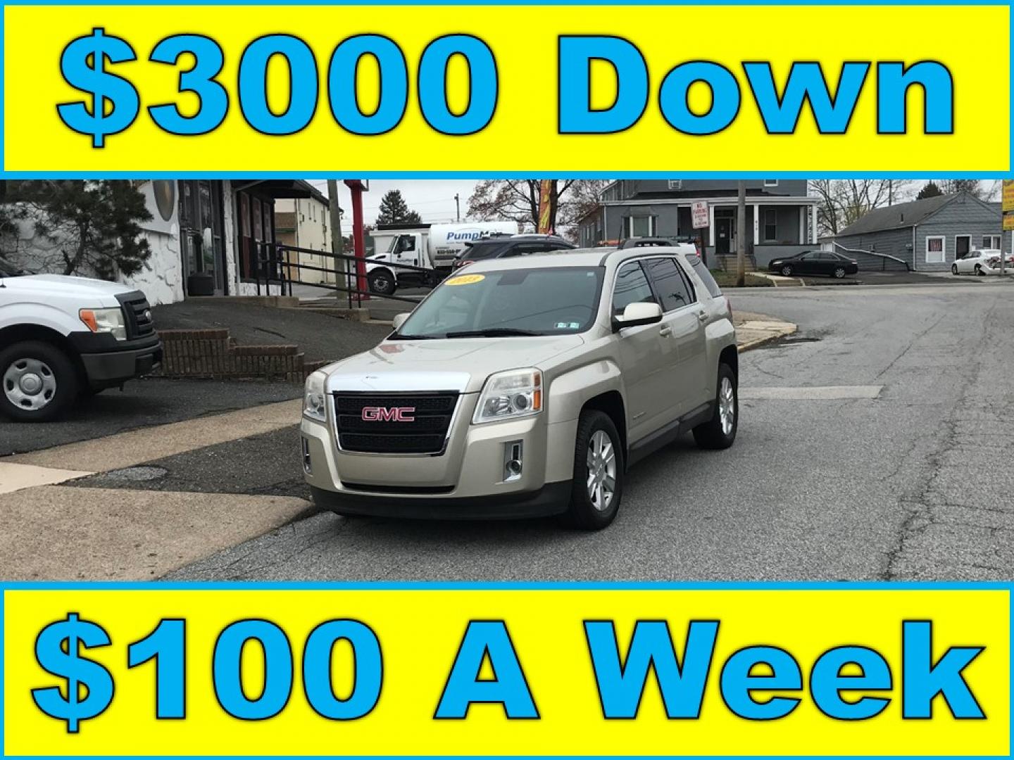 2013 Gold /Black GMC Terrain SLT1 (2GKALUEKXD6) with an 2.4L L4 DOHC 16V FFV engine, 6-Speed Automatic transmission, located at 577 Chester Pike, Prospect Park, PA, 19076, (610) 237-1015, 39.886154, -75.302338 - 2013 GMC Terrain SLT: Only 116k miles, backup camera, new PA inspection, great on gas, SUPER CLEAN, runs LIKE NEW! This vehicle comes inspected and has been given a bumper to bumper safety check. It is very clean, reliable, and well maintained. We offer a unique pay plan that is known for being t - Photo#0