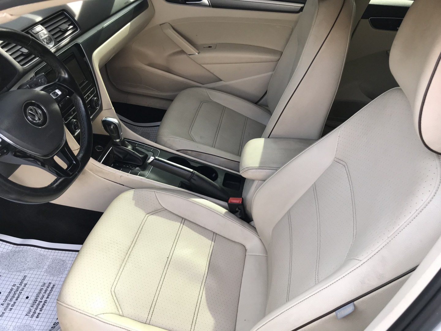 2017 White /Tan Volkswagen Passat R-Line (1VWDT7A34HC) with an 1.8L L4 Gas engine, 6A transmission, located at 577 Chester Pike, Prospect Park, PA, 19076, (610) 237-1015, 39.886154, -75.302338 - 2017 Volkswagen Passat: Screen radio w/ backup camera, great on gas, new PA inspection, SUPER CLEAN, runs LIKE NEW! This vehicle comes inspected and has been given a bumper to bumper safety check. It is very clean, reliable, and well maintained. We offer a unique pay plan that is known for being- Photo#8