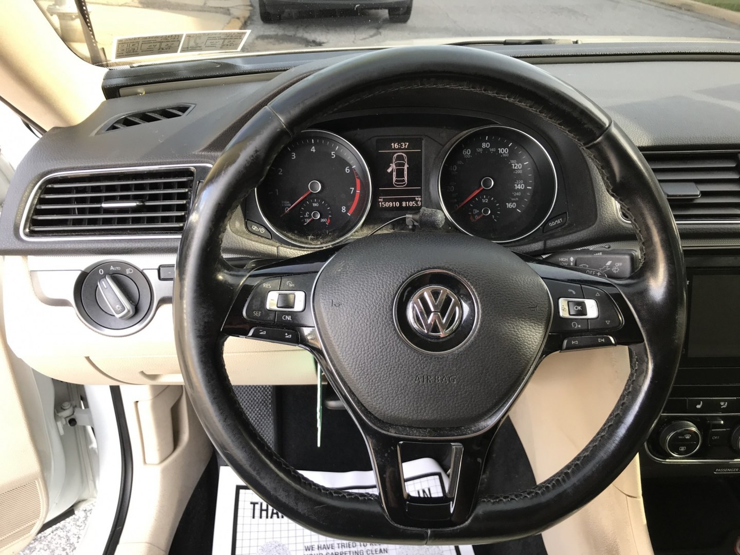 2017 White /Tan Volkswagen Passat R-Line (1VWDT7A34HC) with an 1.8L L4 Gas engine, 6A transmission, located at 577 Chester Pike, Prospect Park, PA, 19076, (610) 237-1015, 39.886154, -75.302338 - 2017 Volkswagen Passat: Screen radio w/ backup camera, great on gas, new PA inspection, SUPER CLEAN, runs LIKE NEW! This vehicle comes inspected and has been given a bumper to bumper safety check. It is very clean, reliable, and well maintained. We offer a unique pay plan that is known for being- Photo#10
