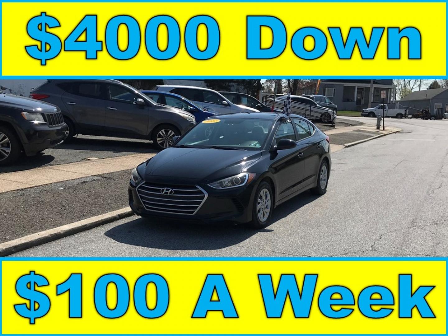 2017 Black /Gray Hyundai Elantra SE 6AT (KMHD74LF6HU) with an 1.8L L4 DOHC 16V engine, 6A transmission, located at 577 Chester Pike, Prospect Park, PA, 19076, (610) 237-1015, 39.886154, -75.302338 - 2017 Hyundai Elantra: Only 95k miles, great on gas, new PA inspection, SUPER CLEAN, runs LIKE NEW! This vehicle comes inspected and has been given a bumper to bumper safety check. It is very clean, reliable, and well maintained. We offer a unique pay plan that is known for being the easiest and f - Photo#0