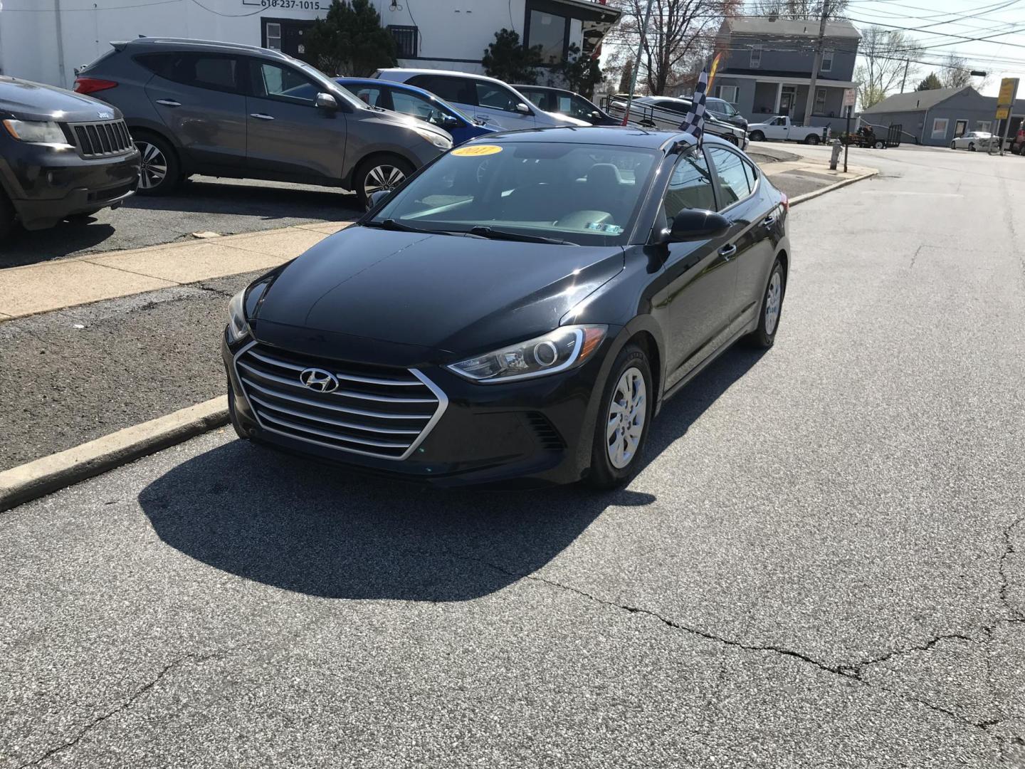 2017 Black /Gray Hyundai Elantra SE 6AT (KMHD74LF6HU) with an 1.8L L4 DOHC 16V engine, 6A transmission, located at 577 Chester Pike, Prospect Park, PA, 19076, (610) 237-1015, 39.886154, -75.302338 - 2017 Hyundai Elantra: Only 95k miles, great on gas, new PA inspection, SUPER CLEAN, runs LIKE NEW! This vehicle comes inspected and has been given a bumper to bumper safety check. It is very clean, reliable, and well maintained. We offer a unique pay plan that is known for being the easiest and f - Photo#2