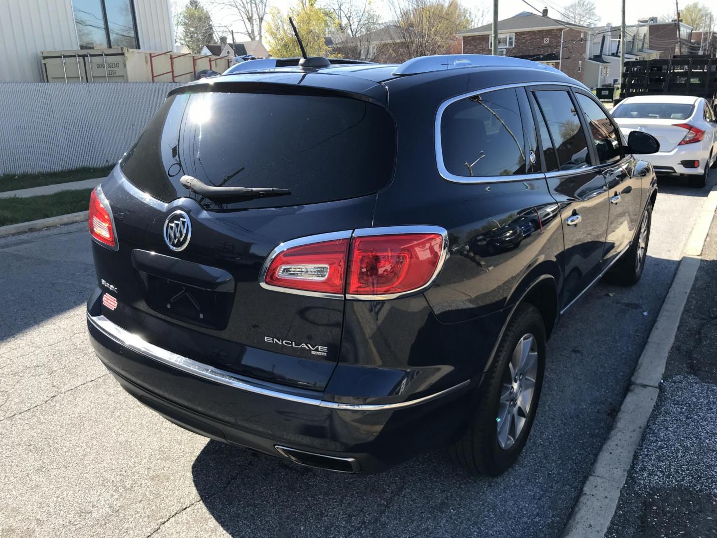2017 Blue /Black Buick Enclave Leather AWD (5GAKVBKD4HJ) with an 3.6L V6 DOHC 24V engine, 6A transmission, located at 577 Chester Pike, Prospect Park, PA, 19076, (610) 237-1015, 39.886154, -75.302338 - Photo#4
