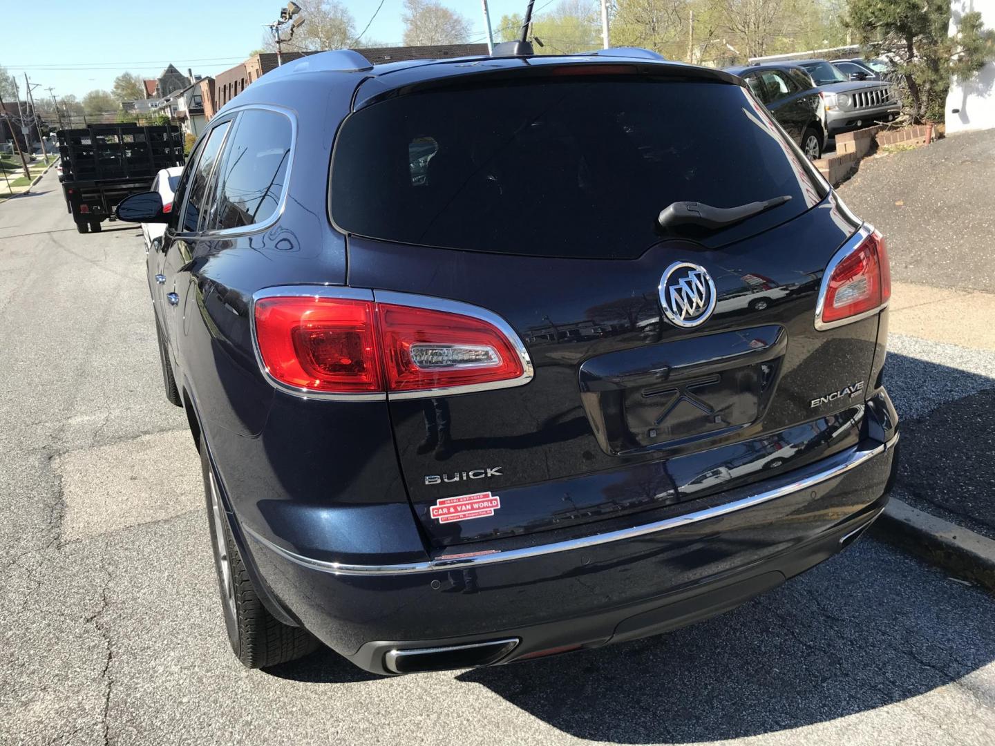 2017 Blue /Black Buick Enclave Leather AWD (5GAKVBKD4HJ) with an 3.6L V6 DOHC 24V engine, 6A transmission, located at 577 Chester Pike, Prospect Park, PA, 19076, (610) 237-1015, 39.886154, -75.302338 - Photo#5