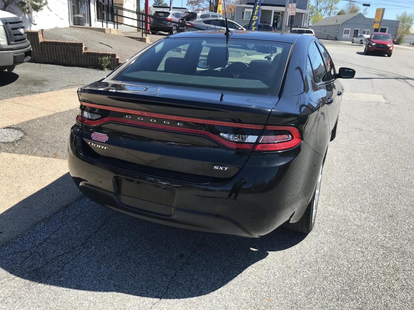 2013 Black /Black Dodge Dart SXT (1C3CDFBA1DD) with an 2.0L L4 DOHC 16V TURBO engine, Automatic transmission, located at 577 Chester Pike, Prospect Park, PA, 19076, (610) 237-1015, 39.886154, -75.302338 - 2013 Dodge Dart SXT: Only 117k miles, new PA inspection, great on gas, SUPER CLEAN, runs LIKE NEW! This vehicle comes inspected and has been given a bumper to bumper safety check. It is very clean, reliable, and well maintained. We offer a unique pay plan that is known for being the easiest and f - Photo#6