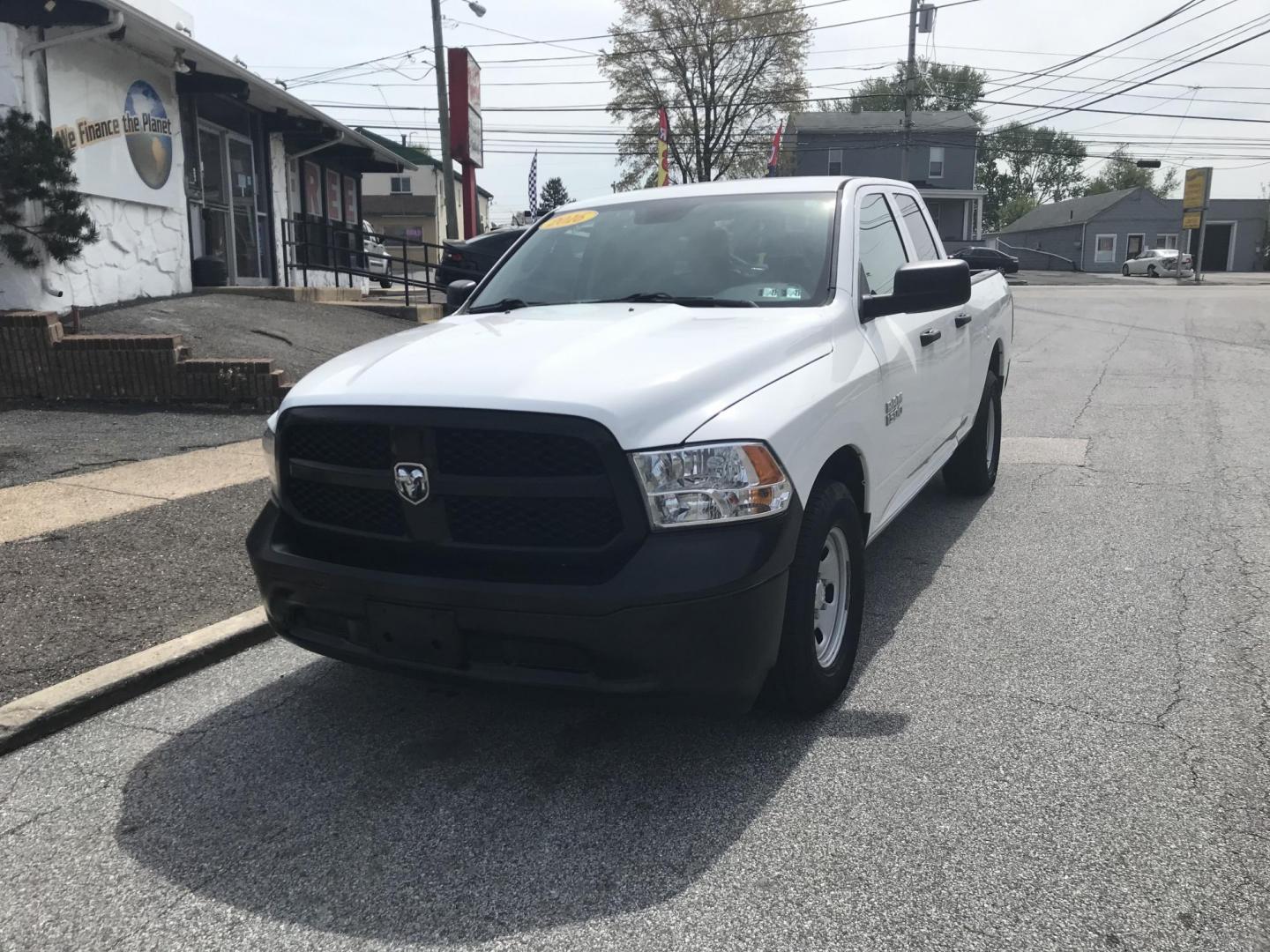 2016 White /Gray RAM 1500 Tradesman Quad Cab (1C6RR6FG2GS) with an 3.6L V6 DOHC 24V FFV engine, 6A transmission, located at 577 Chester Pike, Prospect Park, PA, 19076, (610) 237-1015, 39.886154, -75.302338 - 2016 Ram 1500 Tradesman: Quad Cab, backup camera, trailer hitch, new PA inspection, FLEET MAINTAINED, runs LIKE NEW! This vehicle comes inspected and has been given a bumper to bumper safety check. It is very clean, reliable, and well maintained. We offer a unique pay plan that is known for being - Photo#2
