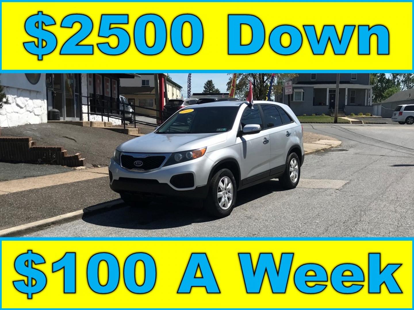 2013 Silver /Gray Kia Sorento LX (5XYKT3A15DG) with an 2.4L L4 DOHC 16V engine, 6-Speed Automatic transmission, located at 577 Chester Pike, Prospect Park, PA, 19076, (610) 237-1015, 39.886154, -75.302338 - Photo#0