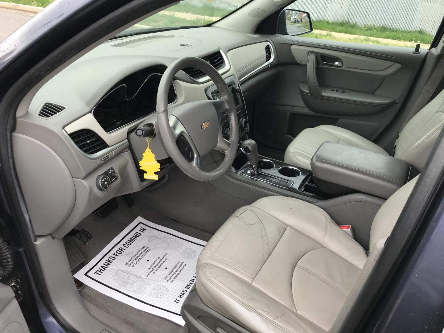 2014 Silver /Gray Chevrolet Traverse 2LT AWD (1GNKVHKD4EJ) with an 3.6L V6 DOHC 24V engine, 6-Speed Automatic transmission, located at 577 Chester Pike, Prospect Park, PA, 19076, (610) 237-1015, 39.886154, -75.302338 - 2014 Chevy Traverse LT: AWD, dual sunroofs, 3rd row, new PA inspection, SUPER CLEAN, runs LIKE NEW! This vehicle comes inspected and has been given a bumper to bumper safety check. It is very clean, reliable, and well maintained. We offer a unique pay plan that is known for being the easiest and - Photo#9