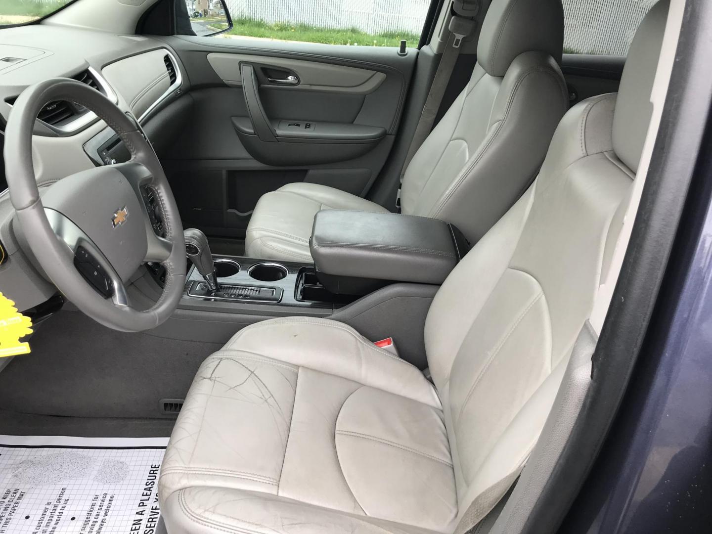 2014 Silver /Gray Chevrolet Traverse 2LT AWD (1GNKVHKD4EJ) with an 3.6L V6 DOHC 24V engine, 6-Speed Automatic transmission, located at 577 Chester Pike, Prospect Park, PA, 19076, (610) 237-1015, 39.886154, -75.302338 - 2014 Chevy Traverse LT: AWD, dual sunroofs, 3rd row, new PA inspection, SUPER CLEAN, runs LIKE NEW! This vehicle comes inspected and has been given a bumper to bumper safety check. It is very clean, reliable, and well maintained. We offer a unique pay plan that is known for being the easiest and - Photo#11