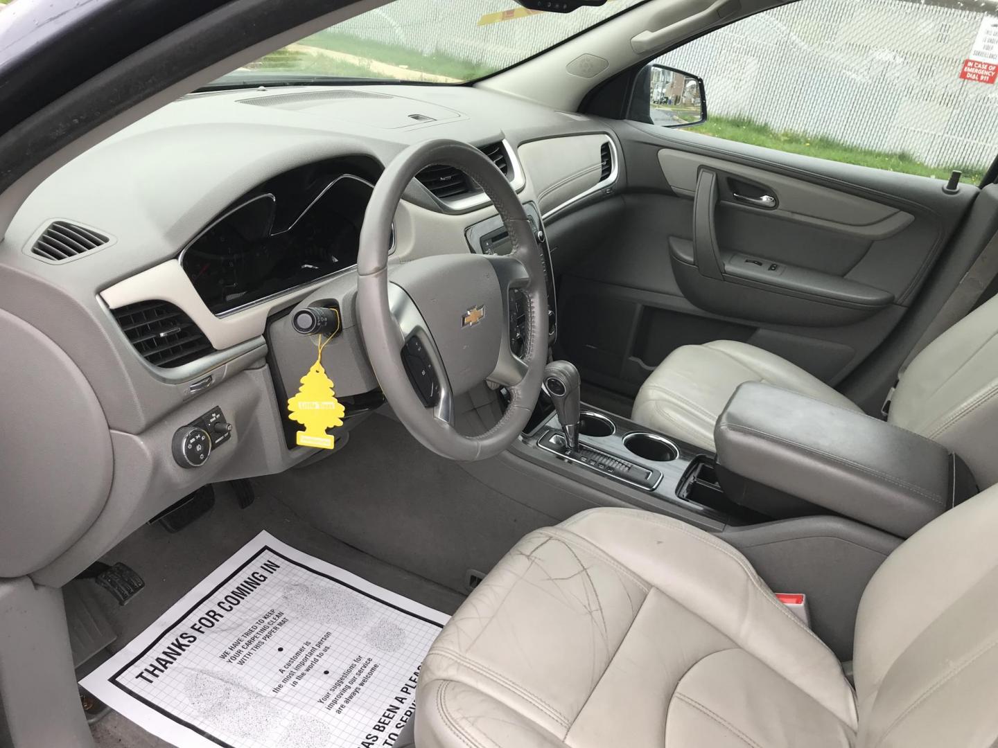 2014 Silver /Gray Chevrolet Traverse 2LT AWD (1GNKVHKD4EJ) with an 3.6L V6 DOHC 24V engine, 6-Speed Automatic transmission, located at 577 Chester Pike, Prospect Park, PA, 19076, (610) 237-1015, 39.886154, -75.302338 - 2014 Chevy Traverse LT: AWD, dual sunroofs, 3rd row, new PA inspection, SUPER CLEAN, runs LIKE NEW! This vehicle comes inspected and has been given a bumper to bumper safety check. It is very clean, reliable, and well maintained. We offer a unique pay plan that is known for being the easiest and - Photo#12