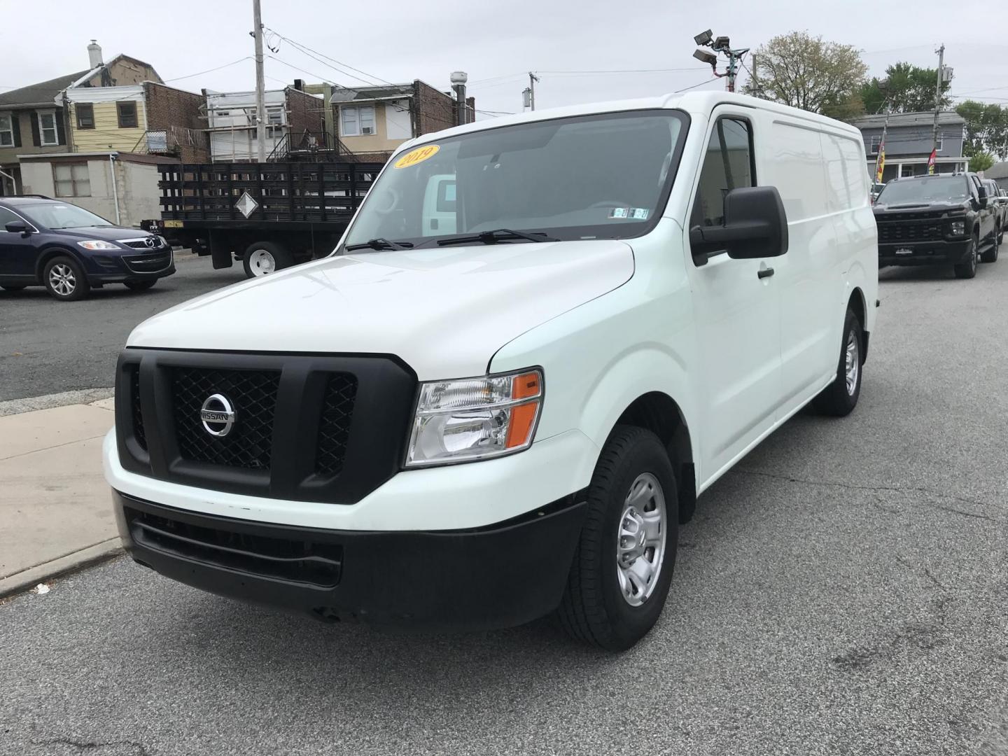 2019 White /Gray Nissan NV Cargo 1500 SV (1N6BF0KM6KN) with an 4.0L V6 engine, 5A transmission, located at 577 Chester Pike, Prospect Park, PA, 19076, (610) 237-1015, 39.886154, -75.302338 - 2019 Nissan NV 1500: Fleet maintained cargo van, shelving, backup camera, partition, no side or rear windows, runs LIKE NEW! This vehicle comes inspected and has been given a bumper to bumper safety check. It is very clean, reliable, and well maintained. We offer a unique pay plan that is known f - Photo#2