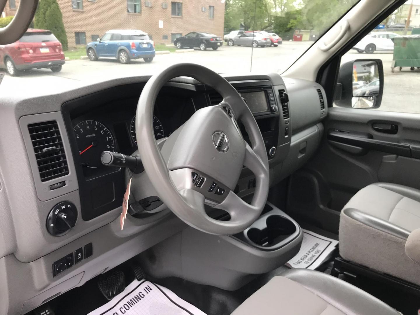 2019 White /Gray Nissan NV Cargo 1500 SV (1N6BF0KM6KN) with an 4.0L V6 engine, 5A transmission, located at 577 Chester Pike, Prospect Park, PA, 19076, (610) 237-1015, 39.886154, -75.302338 - 2019 Nissan NV 1500: Fleet maintained cargo van, shelving, backup camera, partition, no side or rear windows, runs LIKE NEW! This vehicle comes inspected and has been given a bumper to bumper safety check. It is very clean, reliable, and well maintained. We offer a unique pay plan that is known f - Photo#10