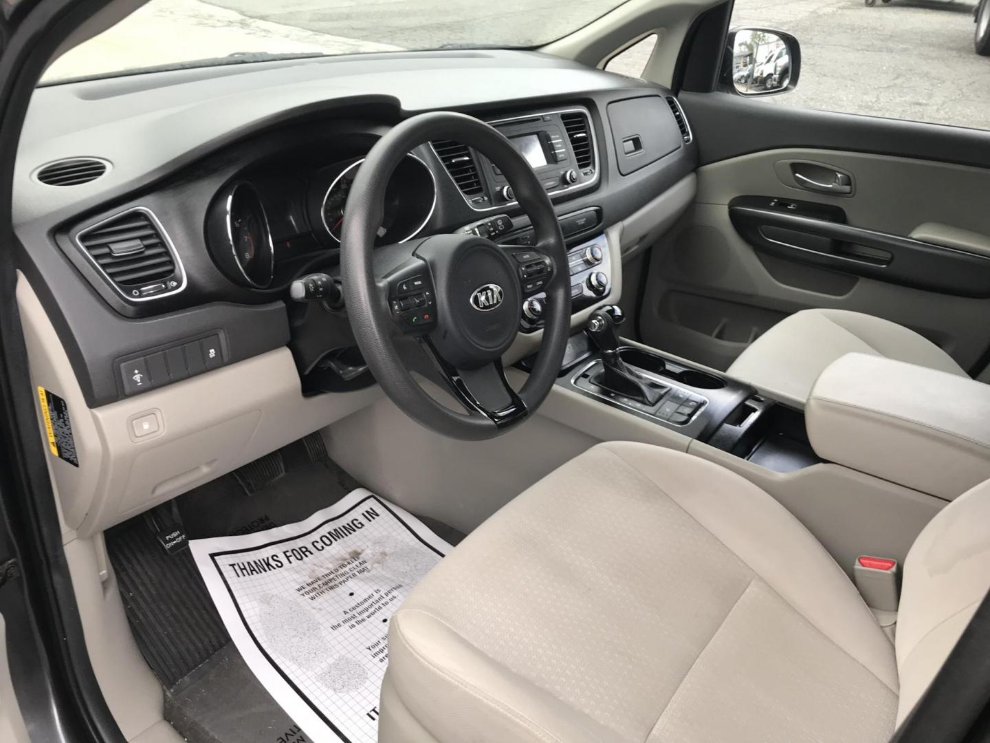 2016 Gray /Gray Kia Sedona LX (KNDMB5C16G6) with an 3.3L V6 DOHC 24V engine, 6-Speed Automatic transmission, located at 577 Chester Pike, Prospect Park, PA, 19076, (610) 237-1015, 39.886154, -75.302338 - 2016 Kia Sedona: Only 111k miles, backup camera, new PA inspection, SUPER CLEAN, runs LIKE NEW! This vehicle comes inspected and has been given a bumper to bumper safety check. It is very clean, reliable, and well maintained. We offer a unique pay plan that is known for being the easiest and fast - Photo#6