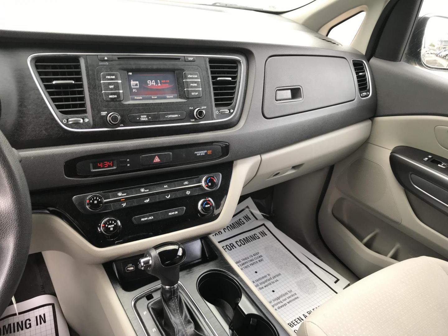 2016 Gray /Gray Kia Sedona LX (KNDMB5C16G6) with an 3.3L V6 DOHC 24V engine, 6-Speed Automatic transmission, located at 577 Chester Pike, Prospect Park, PA, 19076, (610) 237-1015, 39.886154, -75.302338 - 2016 Kia Sedona: Only 111k miles, backup camera, new PA inspection, SUPER CLEAN, runs LIKE NEW! This vehicle comes inspected and has been given a bumper to bumper safety check. It is very clean, reliable, and well maintained. We offer a unique pay plan that is known for being the easiest and fast - Photo#11