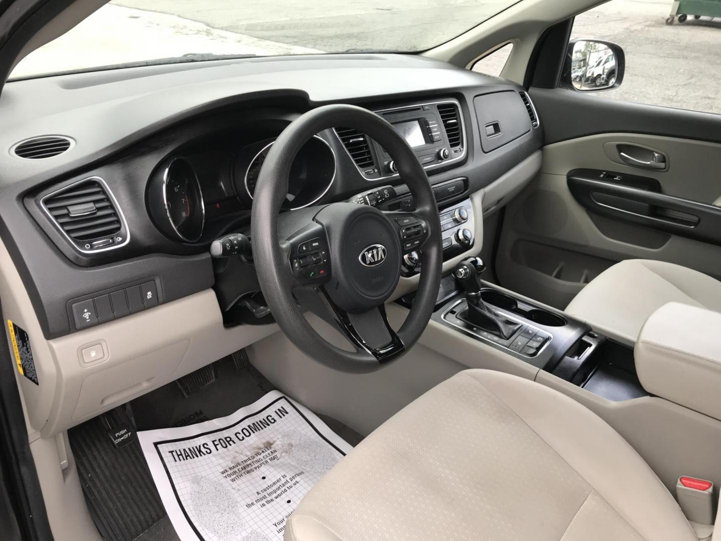 2016 Gray /Gray Kia Sedona LX (KNDMB5C16G6) with an 3.3L V6 DOHC 24V engine, 6-Speed Automatic transmission, located at 577 Chester Pike, Prospect Park, PA, 19076, (610) 237-1015, 39.886154, -75.302338 - 2016 Kia Sedona: Only 111k miles, backup camera, new PA inspection, SUPER CLEAN, runs LIKE NEW! This vehicle comes inspected and has been given a bumper to bumper safety check. It is very clean, reliable, and well maintained. We offer a unique pay plan that is known for being the easiest and fast - Photo#9