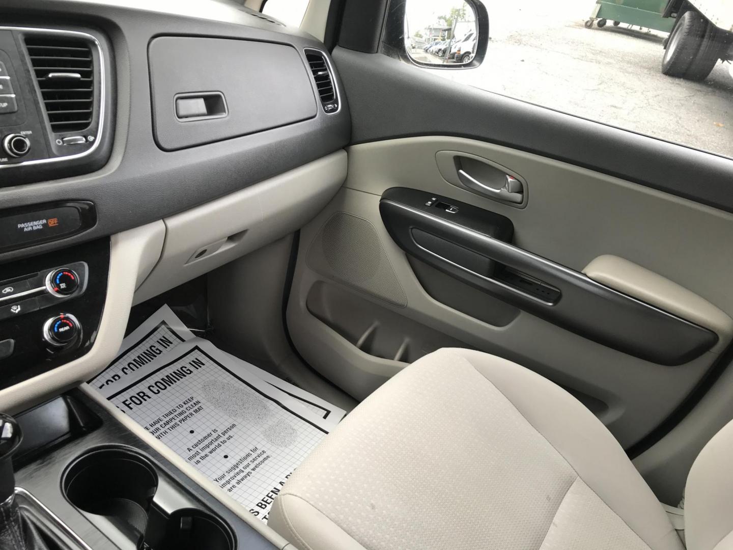 2016 Gray /Gray Kia Sedona LX (KNDMB5C16G6) with an 3.3L V6 DOHC 24V engine, 6-Speed Automatic transmission, located at 577 Chester Pike, Prospect Park, PA, 19076, (610) 237-1015, 39.886154, -75.302338 - 2016 Kia Sedona: Only 111k miles, backup camera, new PA inspection, SUPER CLEAN, runs LIKE NEW! This vehicle comes inspected and has been given a bumper to bumper safety check. It is very clean, reliable, and well maintained. We offer a unique pay plan that is known for being the easiest and fast - Photo#14