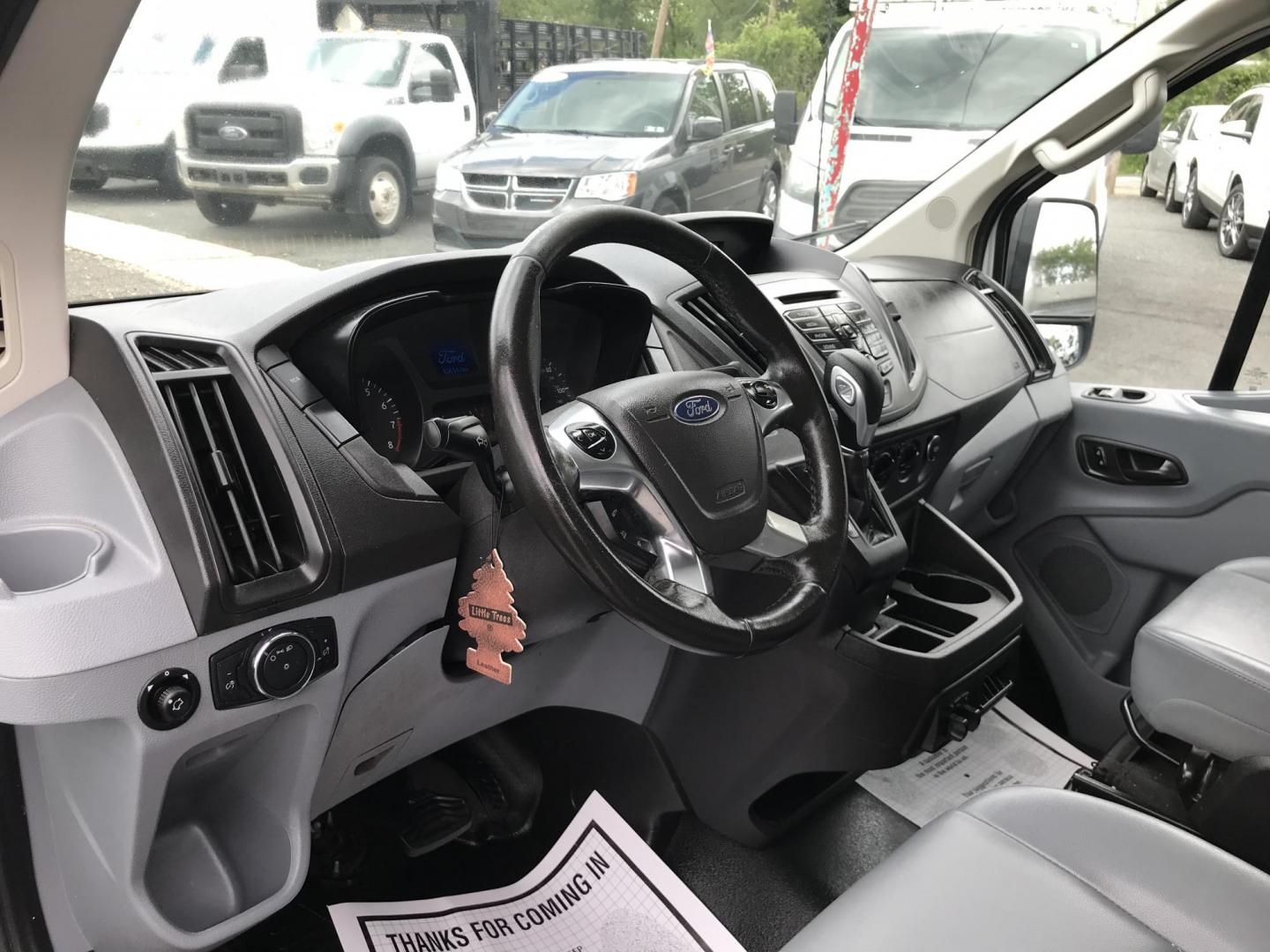 2017 White /Gray Ford Transit 250 Van Low Roof w/Sliding Pass. 130-in. WB (1FTYR1YM0HK) with an 3.7L V6 DOHC 24V engine, 6A transmission, located at 577 Chester Pike, Prospect Park, PA, 19076, (610) 237-1015, 39.886154, -75.302338 - 2017 Ford Transit 250: Ladder racks, shelving, no side or rear windows, backup camera, partition, FLEET MAINTAINED, runs LIKE NEW! This vehicle comes inspected and has been given a bumper to bumper safety check. It is very clean, reliable, and well maintained. We offer a unique pay plan that is k - Photo#9
