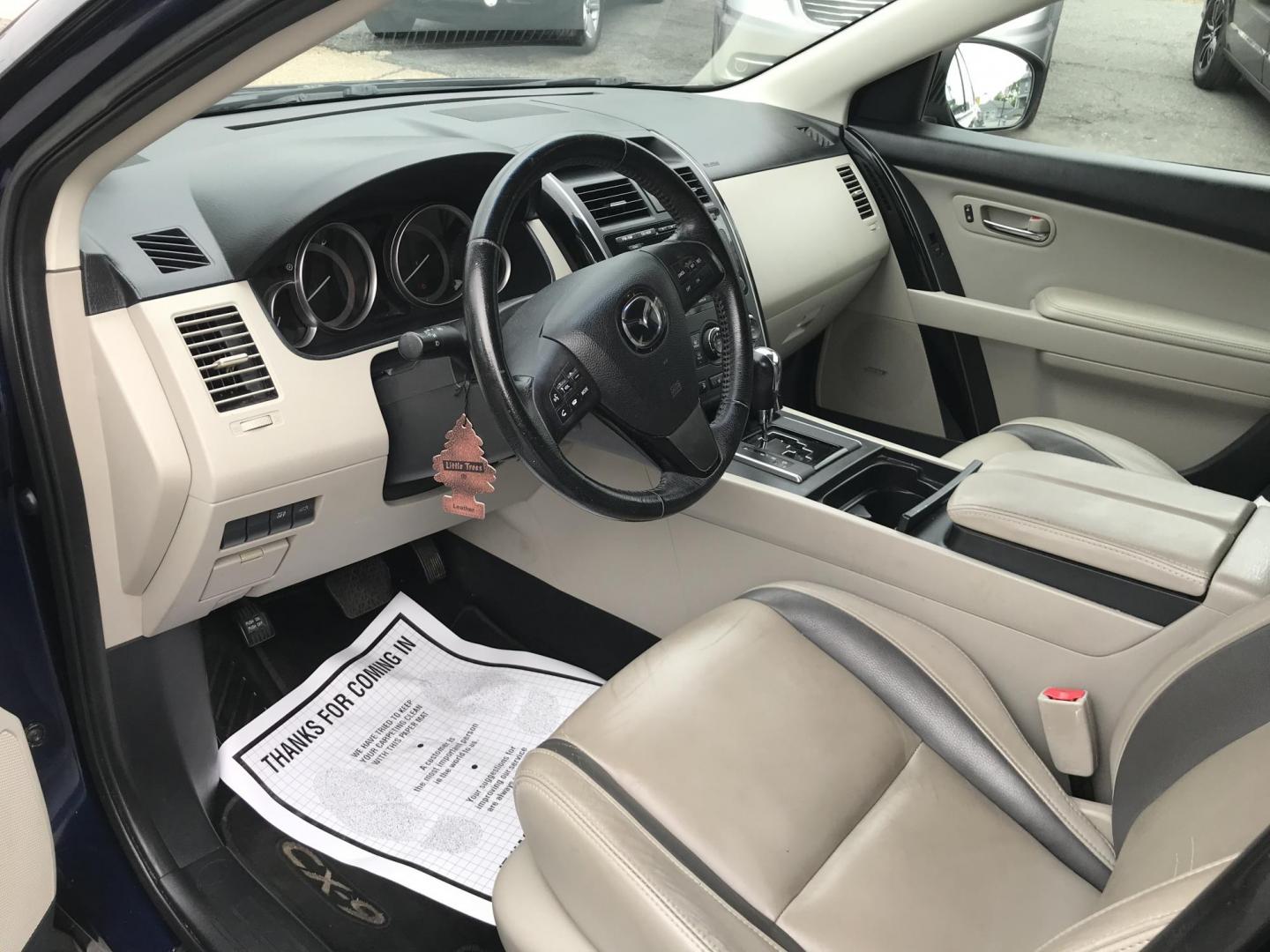 2012 Blue /Tan Mazda CX-9 Touring AWD (JM3TB3CV5C0) with an 3.7L V6 DOHC 24V engine, 6-Speed Automatic transmission, located at 577 Chester Pike, Prospect Park, PA, 19076, (610) 237-1015, 39.886154, -75.302338 - 2012 Mazda CX-9: AWD, 3rd row seating, sunroof, backup camera, new PA inspection, SUPER CLEAN, runs LIKE NEW! This vehicle comes inspected and has been given a bumper to bumper safety check. It is very clean, reliable, and well maintained. We offer a unique pay plan that is known for being the ea - Photo#9