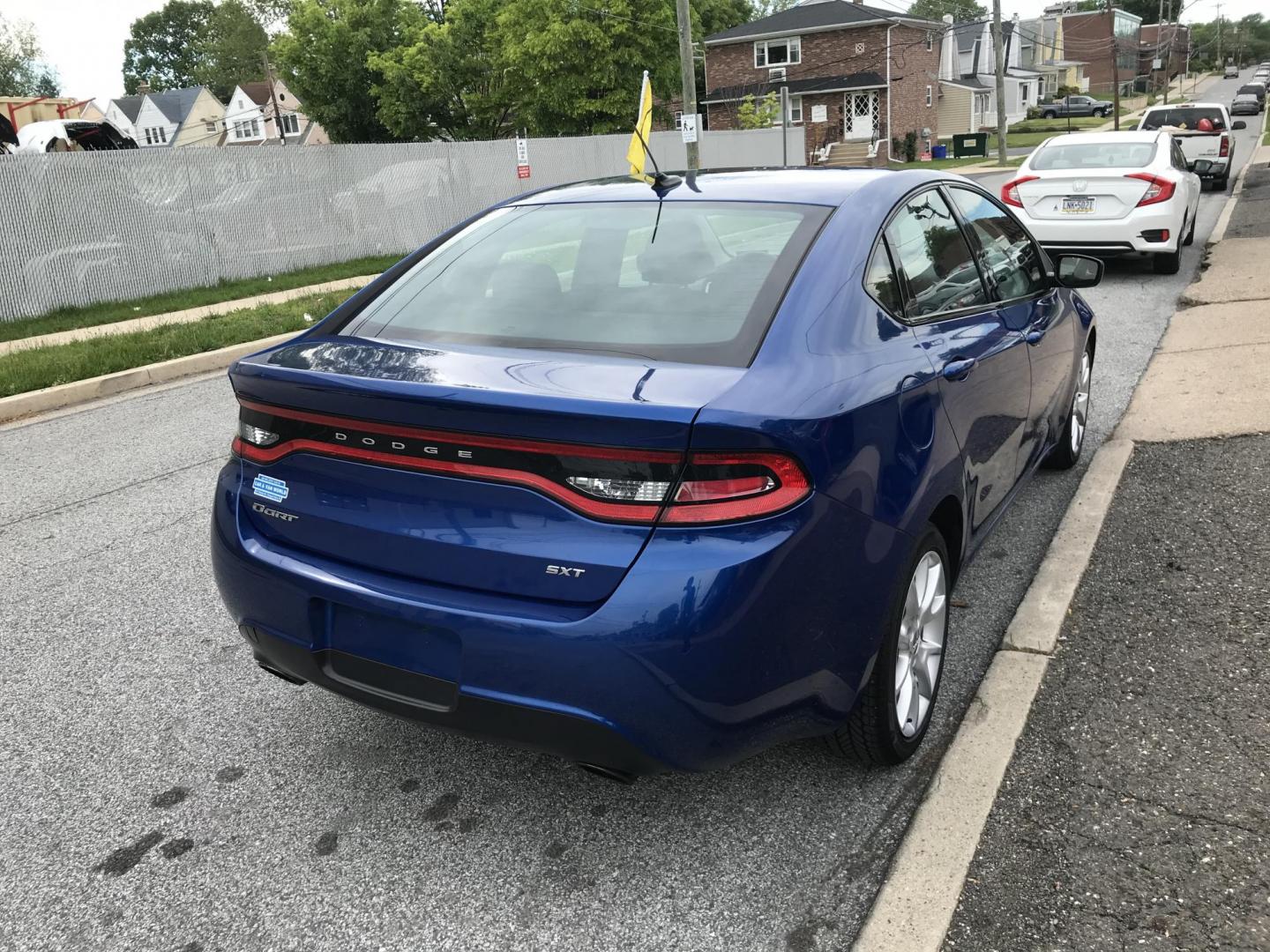 2013 Blue /Gray Dodge Dart SXT (1C3CDFBA2DD) with an 2.0L L4 DOHC 16V TURBO engine, Automatic transmission, located at 577 Chester Pike, Prospect Park, PA, 19076, (610) 237-1015, 39.886154, -75.302338 - 2013 Dodge Dart SXT: Great on gas, new PA inspection, SUPER CLEAN, runs LIKE NEW! This vehicle comes inspected and has been given a bumper to bumper safety check. It is very clean, reliable, and well maintained. We offer a unique pay plan that is known for being the easiest and fastest financing - Photo#4