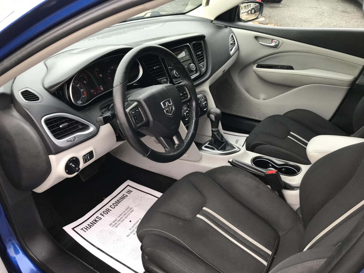 2013 Blue /Gray Dodge Dart SXT (1C3CDFBA2DD) with an 2.0L L4 DOHC 16V TURBO engine, Automatic transmission, located at 577 Chester Pike, Prospect Park, PA, 19076, (610) 237-1015, 39.886154, -75.302338 - 2013 Dodge Dart SXT: Great on gas, new PA inspection, SUPER CLEAN, runs LIKE NEW! This vehicle comes inspected and has been given a bumper to bumper safety check. It is very clean, reliable, and well maintained. We offer a unique pay plan that is known for being the easiest and fastest financing - Photo#7
