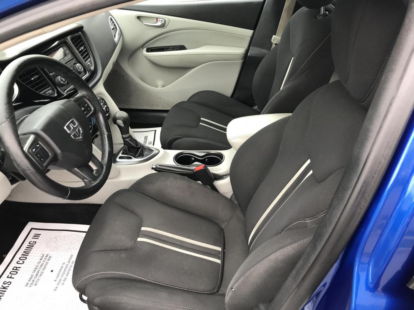2013 Blue /Gray Dodge Dart SXT (1C3CDFBA2DD) with an 2.0L L4 DOHC 16V TURBO engine, Automatic transmission, located at 577 Chester Pike, Prospect Park, PA, 19076, (610) 237-1015, 39.886154, -75.302338 - 2013 Dodge Dart SXT: Great on gas, new PA inspection, SUPER CLEAN, runs LIKE NEW! This vehicle comes inspected and has been given a bumper to bumper safety check. It is very clean, reliable, and well maintained. We offer a unique pay plan that is known for being the easiest and fastest financing - Photo#9