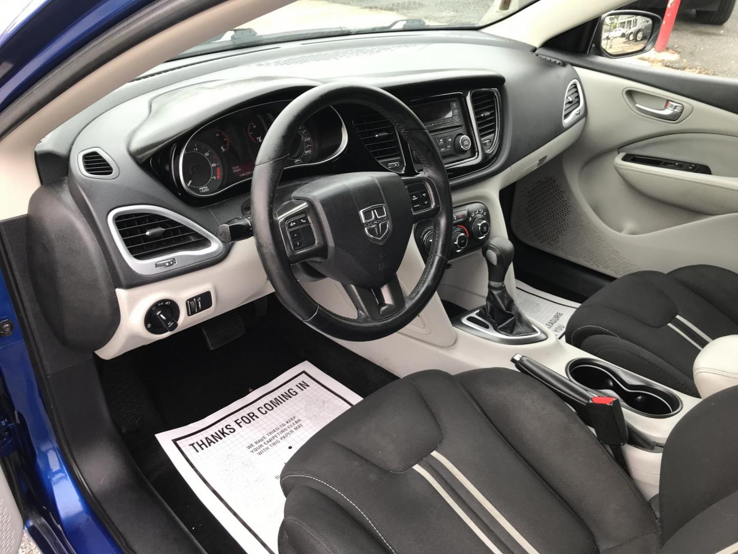 2013 Blue /Gray Dodge Dart SXT (1C3CDFBA2DD) with an 2.0L L4 DOHC 16V TURBO engine, Automatic transmission, located at 577 Chester Pike, Prospect Park, PA, 19076, (610) 237-1015, 39.886154, -75.302338 - 2013 Dodge Dart SXT: Great on gas, new PA inspection, SUPER CLEAN, runs LIKE NEW! This vehicle comes inspected and has been given a bumper to bumper safety check. It is very clean, reliable, and well maintained. We offer a unique pay plan that is known for being the easiest and fastest financing - Photo#10