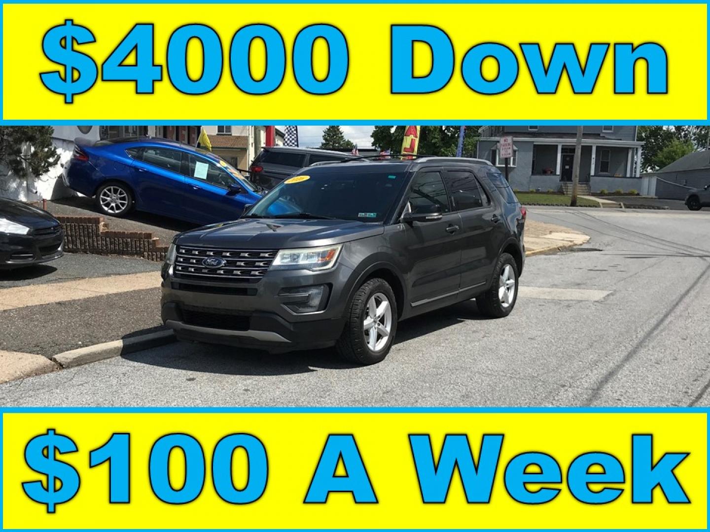 2016 Gray /Black Ford Explorer XLT 4WD (1FM5K8D80GG) with an 3.5L V6 DOHC 24V engine, 6-Speed Automatic transmission, located at 577 Chester Pike, Prospect Park, PA, 19076, (610) 237-1015, 39.886154, -75.302338 - 2016 Ford Explorer XLT: 3rd row seating, 4x4, backup camera, new PA inspection, SUPER CLEAN, runs LIKE NEW! This vehicle comes inspected and has been given a bumper to bumper safety check. It is very clean, reliable, and well maintained. We offer a unique pay plan that is known for being the easi - Photo#0