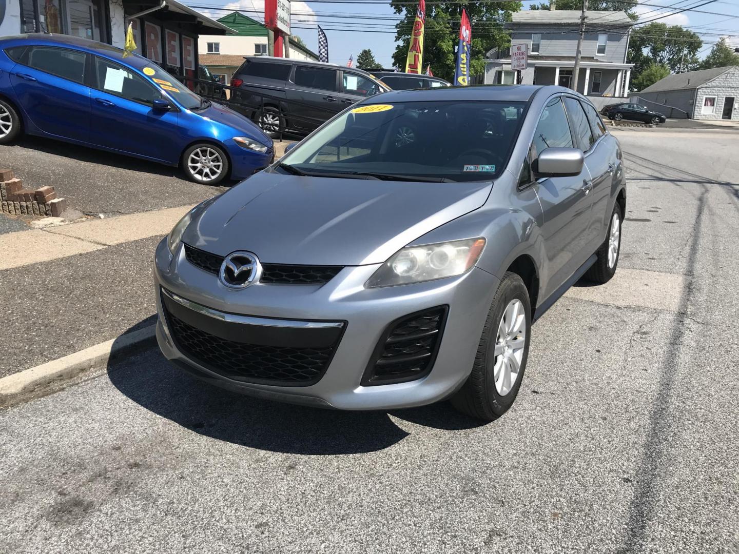 2011 Silver Mazda CX-7 i Sport (JM3ER2B51B0) with an 2.5L L4 DOHC 16V engine, 5-Speed Automatic transmission, located at 577 Chester Pike, Prospect Park, PA, 19076, (610) 237-1015, 39.886154, -75.302338 - 2011 Mazda CX-7: Sunroof, backup camera, new PA inspection, SUPER CLEAN, runs LIKE NEW! This vehicle comes inspected and has been given a bumper to bumper safety check. It is very clean, reliable, and well maintained. We offer a unique pay plan that is known for being the easiest and fastest fina - Photo#2