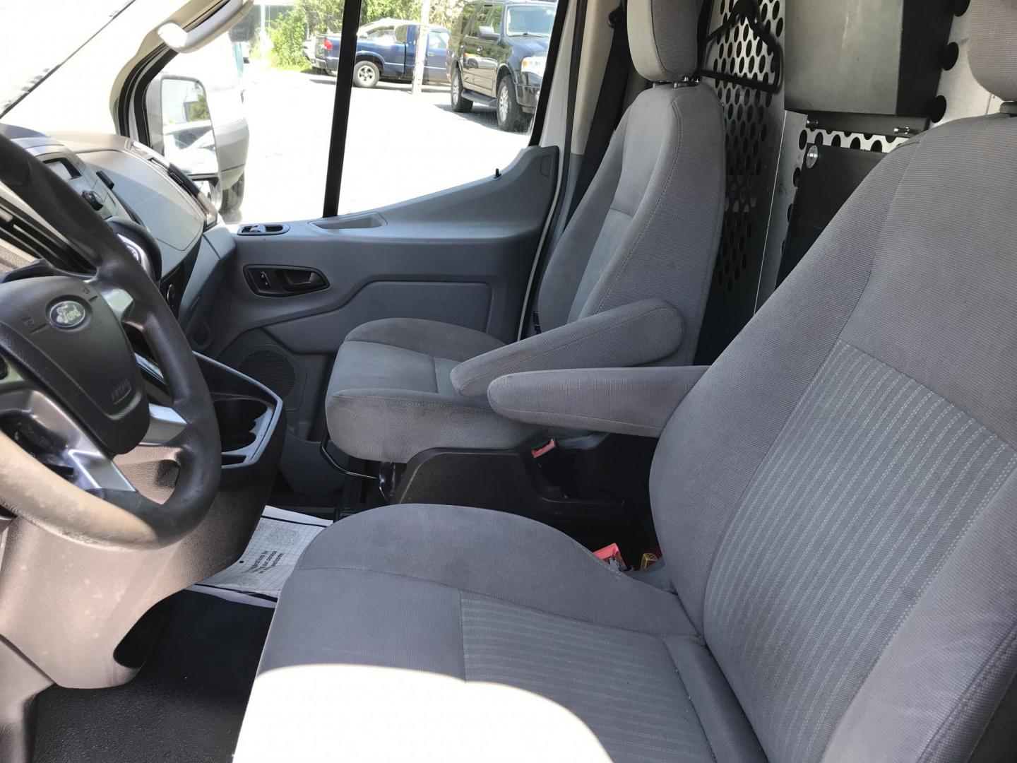 2016 White /Gray Ford Transit 250 Van Low Roof 60/40 Pass.130-in. WB (1FTYR1ZMXGK) with an 3.7L V6 DOHC 24V engine, 6A transmission, located at 577 Chester Pike, Prospect Park, PA, 19076, (610) 237-1015, 39.886154, -75.302338 - 2016 Ford Transit 250: Ladder racks, shelving, backup camera, partition, new PA inspection, FLEET MAINTAINED! This vehicle comes inspected and has been given a bumper to bumper safety check. It is very clean, reliable, and well maintained. We offer a unique pay plan that is known for being the e - Photo#8