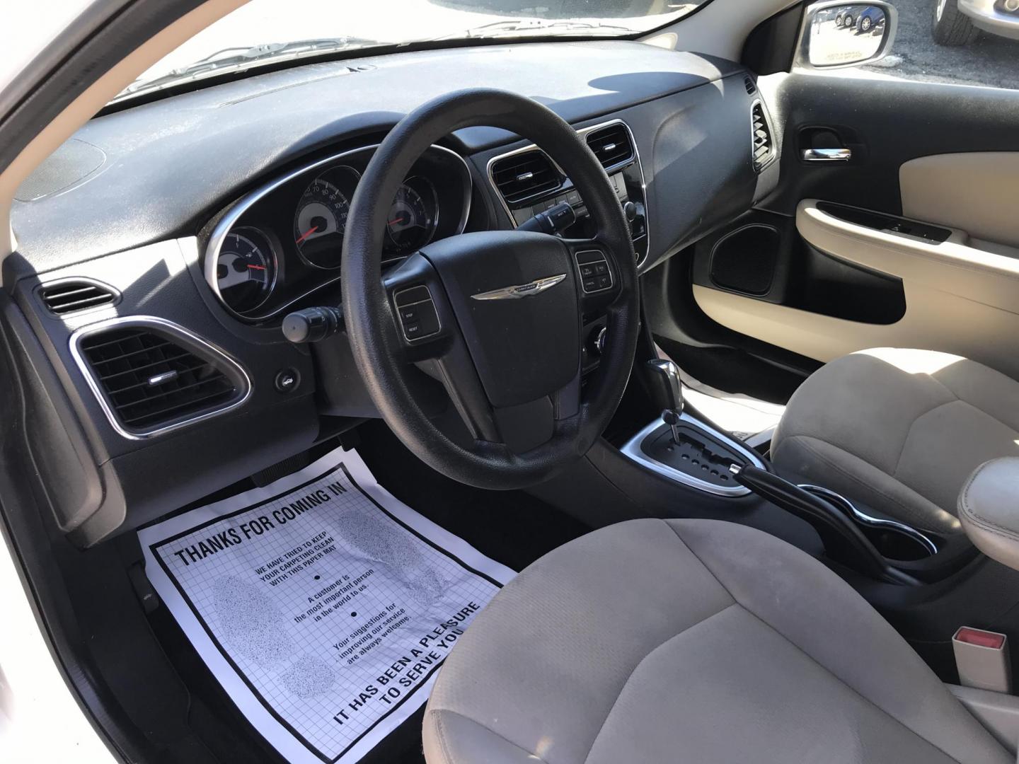 2014 White /Beige Chrysler 200 LX (1C3CCBAB9EN) with an 2.4L L4 DOHC 16V engine, 6-Speed Automatic transmission, located at 577 Chester Pike, Prospect Park, PA, 19076, (610) 237-1015, 39.886154, -75.302338 - 2014 Chrysler 200 LX: Only 102k miles, great on gas, new PA inspection, SUPER CLEAN, runs LIKE NEW! This vehicle comes inspected and has been given a bumper to bumper safety check. It is very clean, reliable, and well maintained. We offer a unique pay plan that is known for being the easiest and - Photo#10