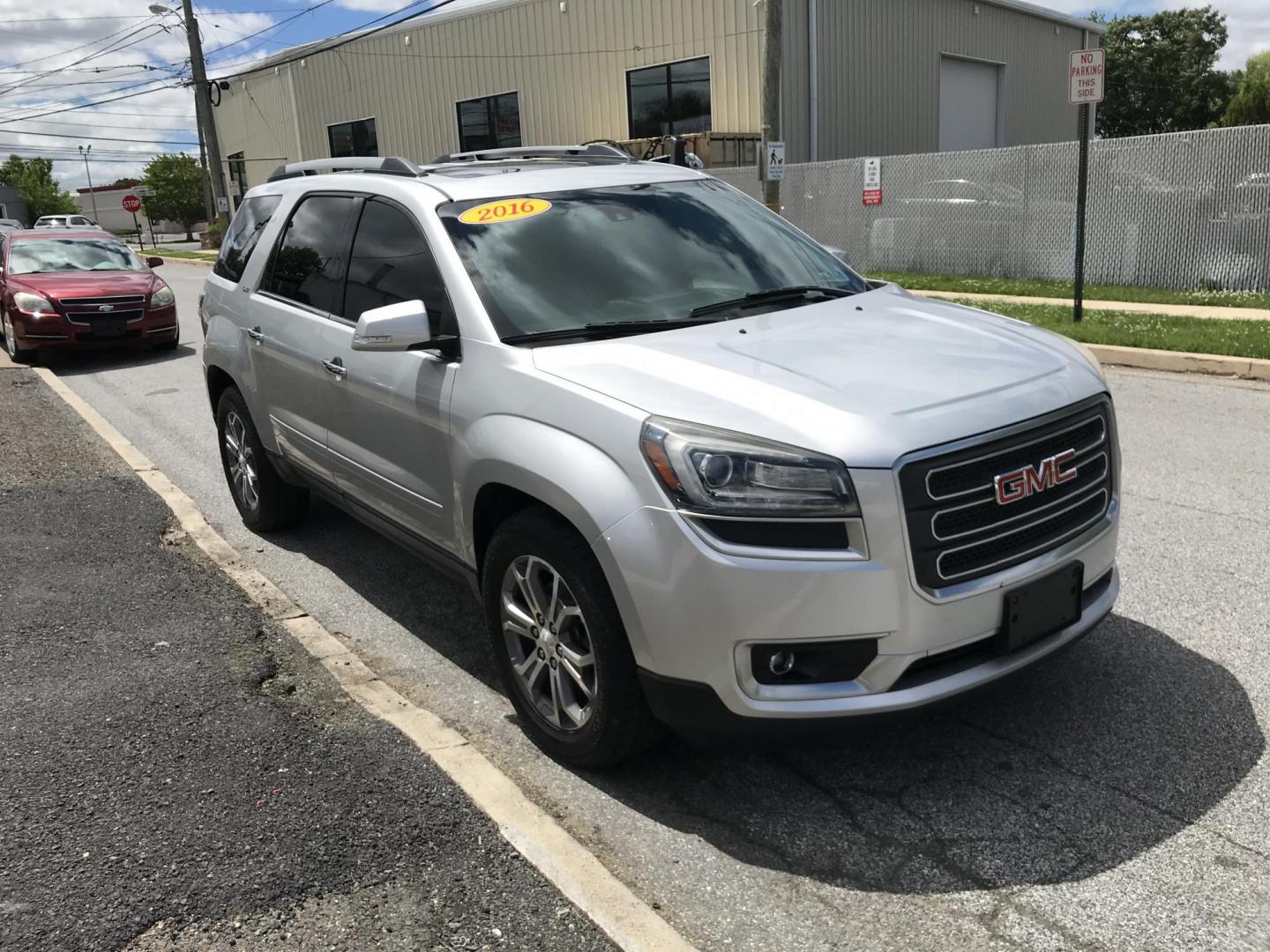 2016 Silver /Black GMC Acadia SLT-1 AWD (1GKKVRKDXGJ) with an 3.6L V6 DOHC 24V engine, 6A transmission, located at 577 Chester Pike, Prospect Park, PA, 19076, (610) 237-1015, 39.886154, -75.302338 - 2016 GMC Acadia SLT: AWD, 3rd row, navigation system, backup camera, sunroof, new PA inspection, runs LIKE NEW! This vehicle comes inspected and has been given a bumper to bumper safety check. It is very clean, reliable, and well maintained. We offer a unique pay plan that is known for being the - Photo#3