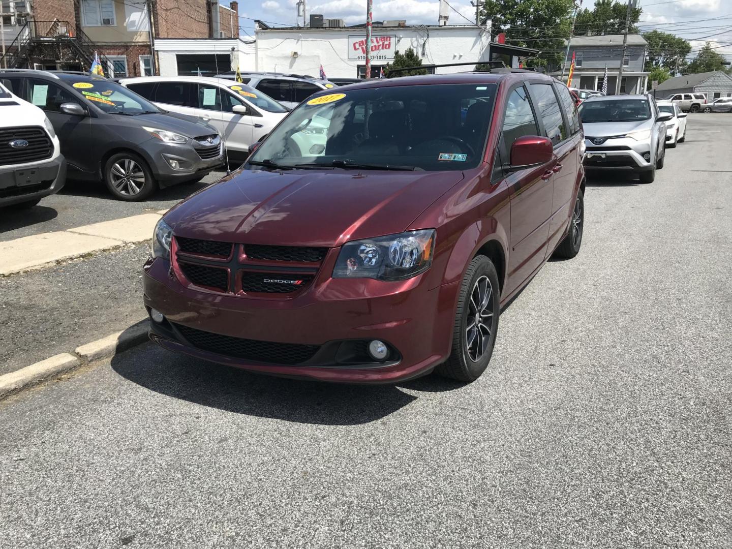 2017 Maroon /Black Dodge Grand Caravan GT (2C4RDGEG6HR) with an 3.6L V6 DOHC 24V engine, 6A transmission, located at 577 Chester Pike, Prospect Park, PA, 19076, (610) 237-1015, 39.886154, -75.302338 - 2017 Dodge Grand Caravan GT: Backup camera, stow and go seating, new PA inspection, SUPER CLEAN, runs LIKE NEW! This vehicle comes inspected and has been given a bumper to bumper safety check. It is very clean, reliable, and well maintained. We offer a unique pay plan that is known for being the - Photo#2