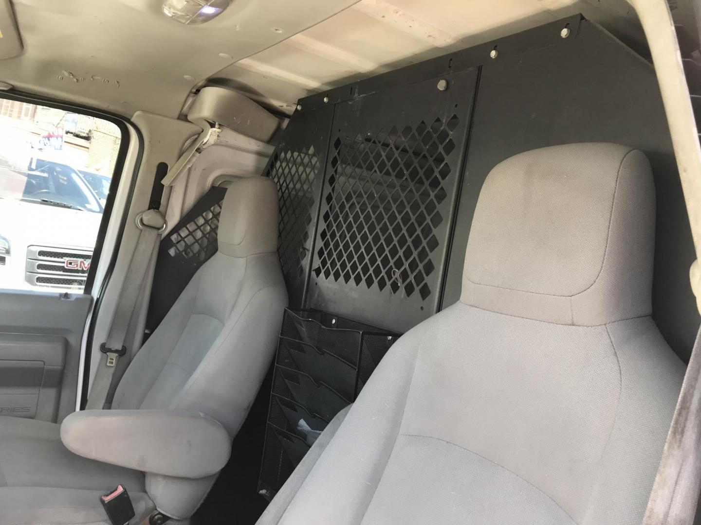 2014 White /Gray Ford E-Series Van E-350 Super Duty (1FTSE3EL4ED) with an 5.4L V8 SOHC 16V FFV engine, 4-Speed Automatic transmission, located at 577 Chester Pike, Prospect Park, PA, 19076, (610) 237-1015, 39.886154, -75.302338 - 2014 Ford Econoline E350: Only 139k miles, ladder racks, shelving, no side or rear windows, partition, new PA inspection, RUNS LIKE NEW! This vehicle comes inspected and has been given a bumper to bumper safety check. It is very clean, reliable, and well maintained. We offer a unique pay plan tha - Photo#12