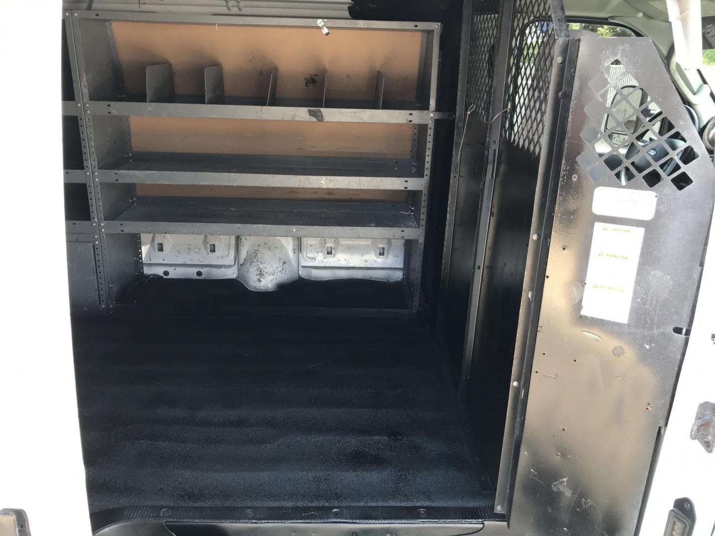 2014 White /Gray Ford E-Series Van E-350 Super Duty (1FTSE3EL4ED) with an 5.4L V8 SOHC 16V FFV engine, 4-Speed Automatic transmission, located at 577 Chester Pike, Prospect Park, PA, 19076, (610) 237-1015, 39.886154, -75.302338 - 2014 Ford Econoline E350: Only 139k miles, ladder racks, shelving, no side or rear windows, partition, new PA inspection, RUNS LIKE NEW! This vehicle comes inspected and has been given a bumper to bumper safety check. It is very clean, reliable, and well maintained. We offer a unique pay plan tha - Photo#20