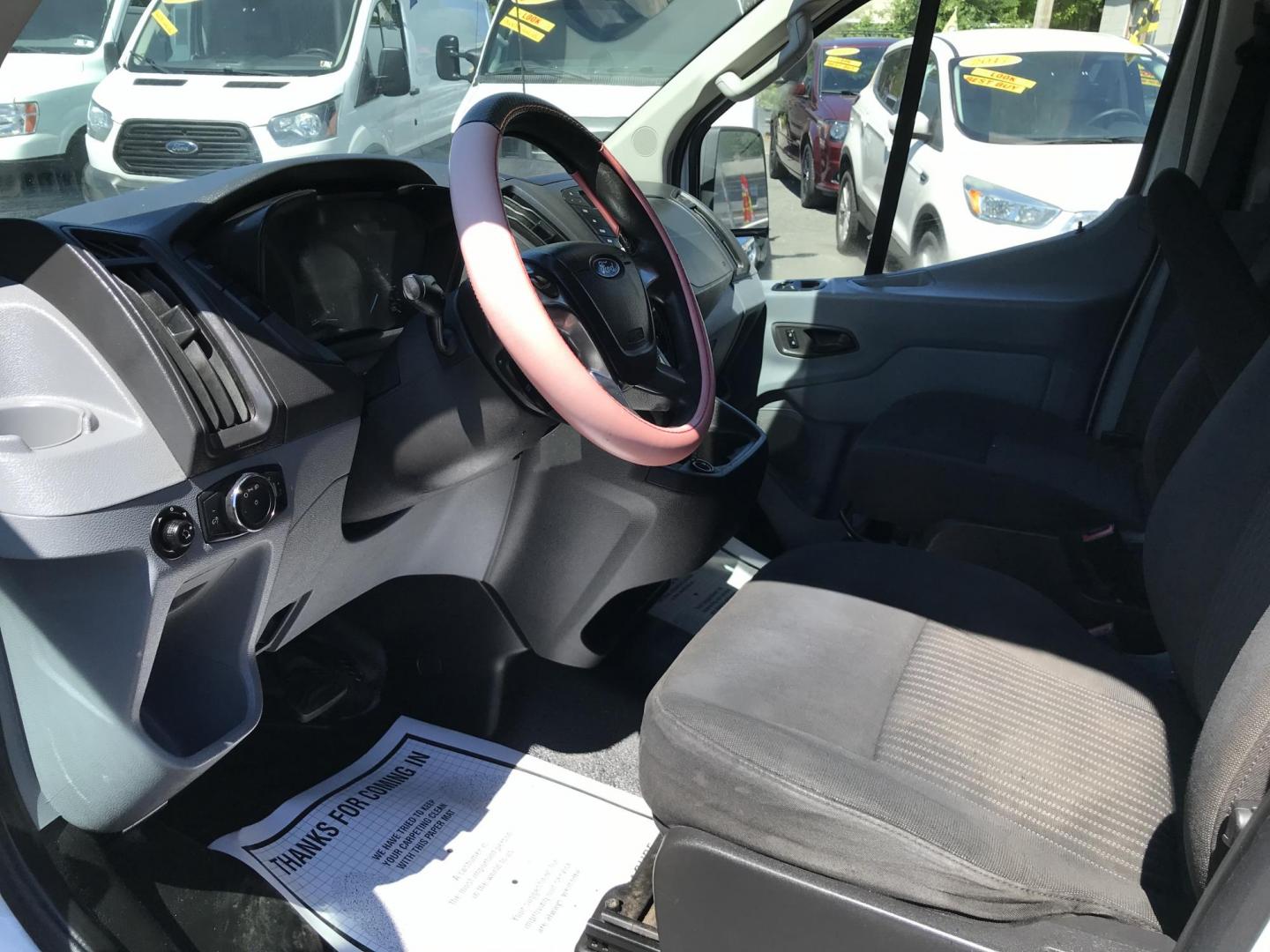 2017 White /Gray Ford Transit 250 Van Low Roof w/Sliding Pass. 130-in. WB (1FTYR1YM7HK) with an 3.7L V6 DOHC 24V engine, 6A transmission, located at 577 Chester Pike, Prospect Park, PA, 19076, (610) 237-1015, 39.886154, -75.302338 - 2017 Ford Transit 250: Ladder racks, shelving, partition, new PA inspection, FLEET MAINTAINED, runs LIKE NEW! This vehicle comes inspected and has been given a bumper to bumper safety check. It is very clean, reliable, and well maintained. We offer a unique pay plan that is known for being the ea - Photo#7